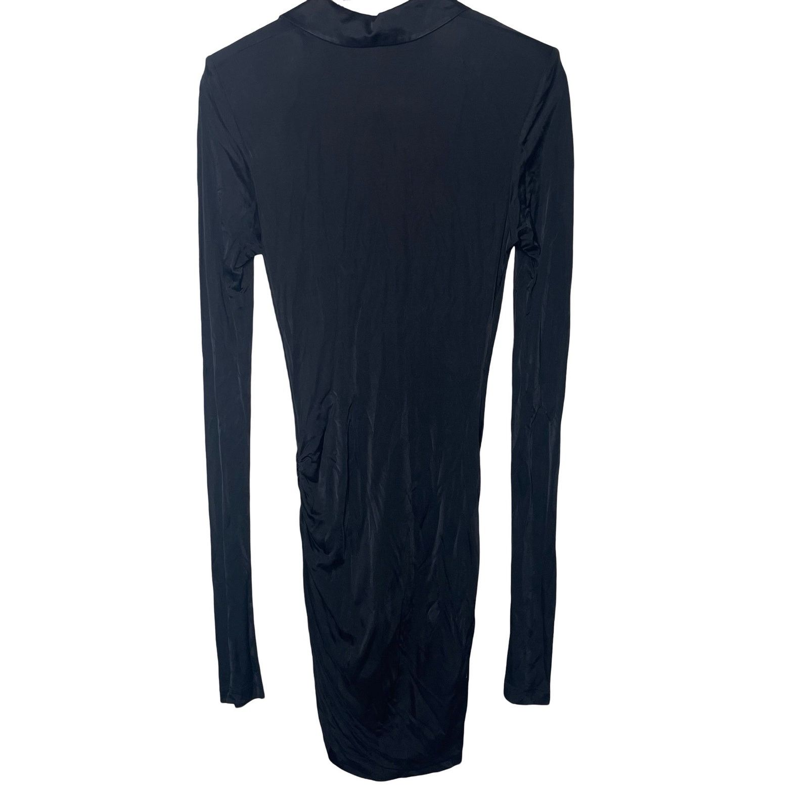 GAUGE81 GAUGE81 Utena Black draped stretch-jersey mini dress sz S Size S / US 4 / IT 40 - 6 Thumbnail