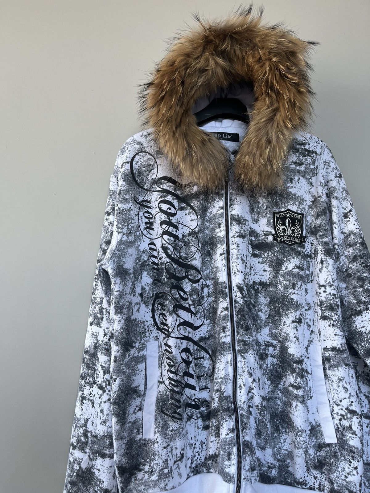 If Six Was Nine × Japanese Brand × Le Grande Bleu (L.G.B.) JAPANESE WILD LIFE FUR ZIP HOODIE GOTHIC SEDITIONARIES PUNK Size US L / EU 52-54 / 3 - 6 Thumbnail