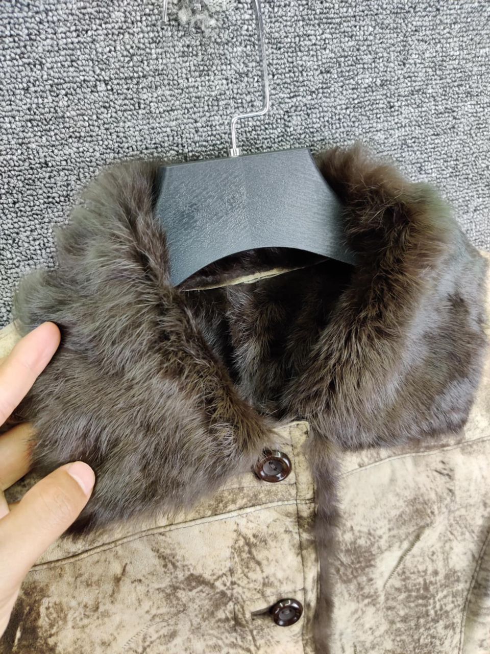 Leather Vintage Leather Rabbit Fur Shearling Jacket Nice Design Size US M / EU 48-50 / 2 - 2 Thumbnail