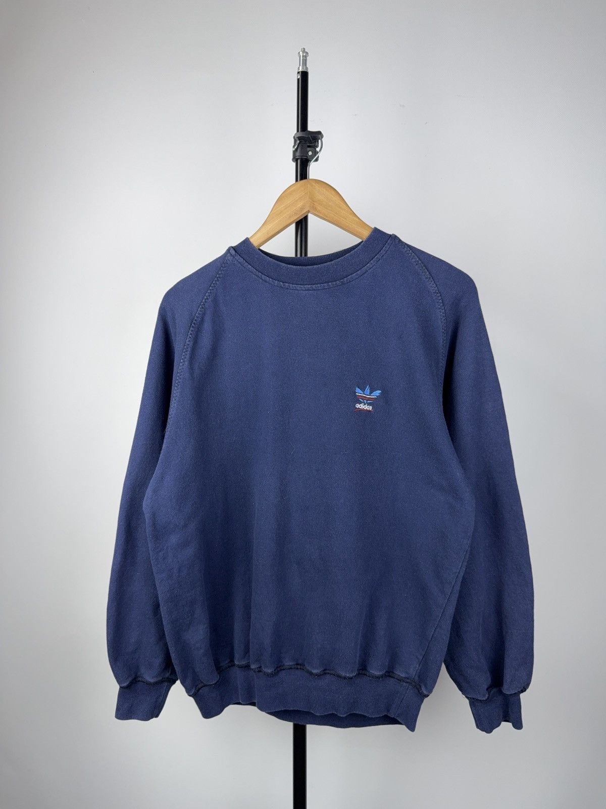 Adidas × Vintage Vintage 80s Adidas Basic Logo Rare Sweatshirt Size US M / EU 48-50 / 2 - 1 Thumbnail