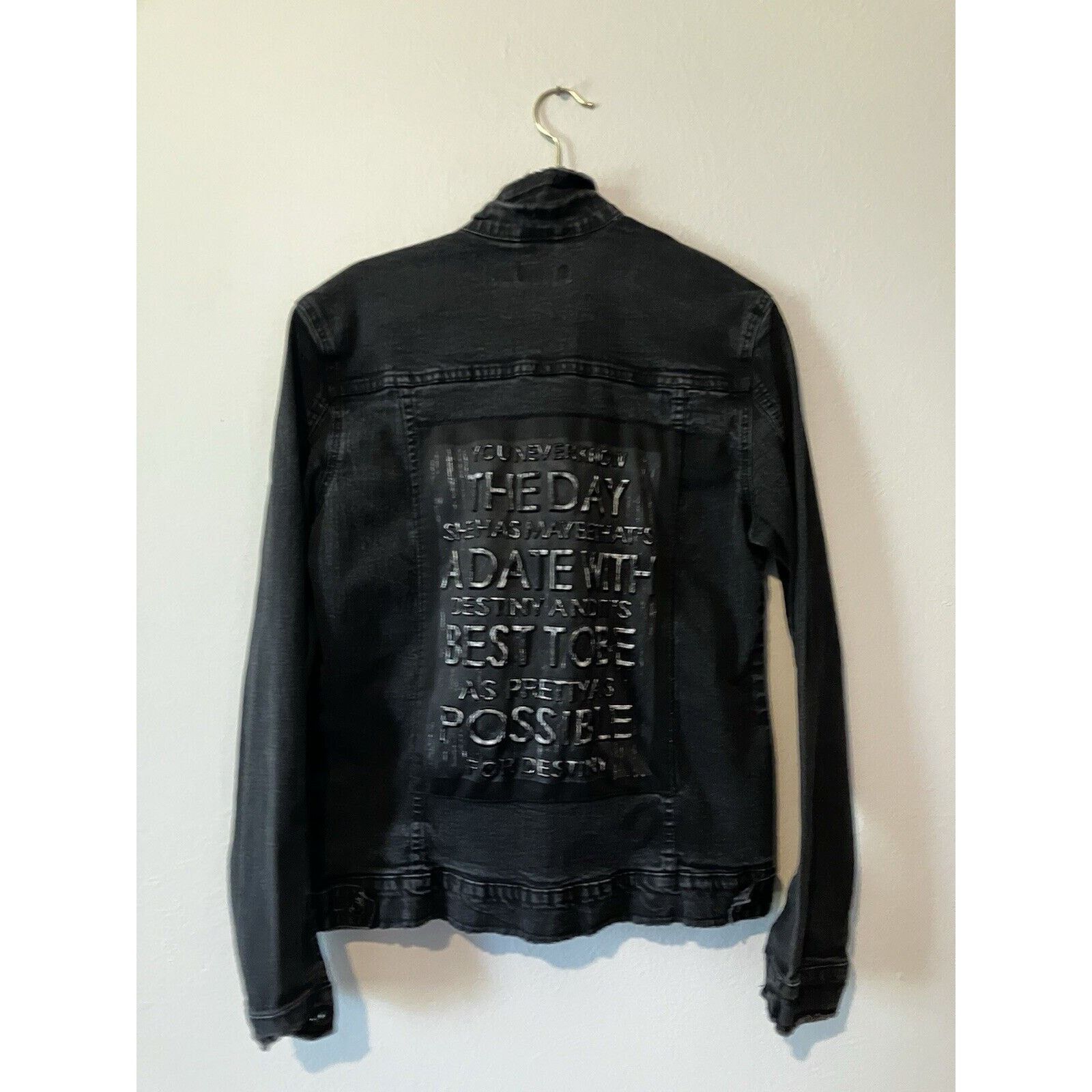 Other Women's jeans jacket large coco chanel quote Yes Design Size L / US 10 / IT 46 - 2 Thumbnail