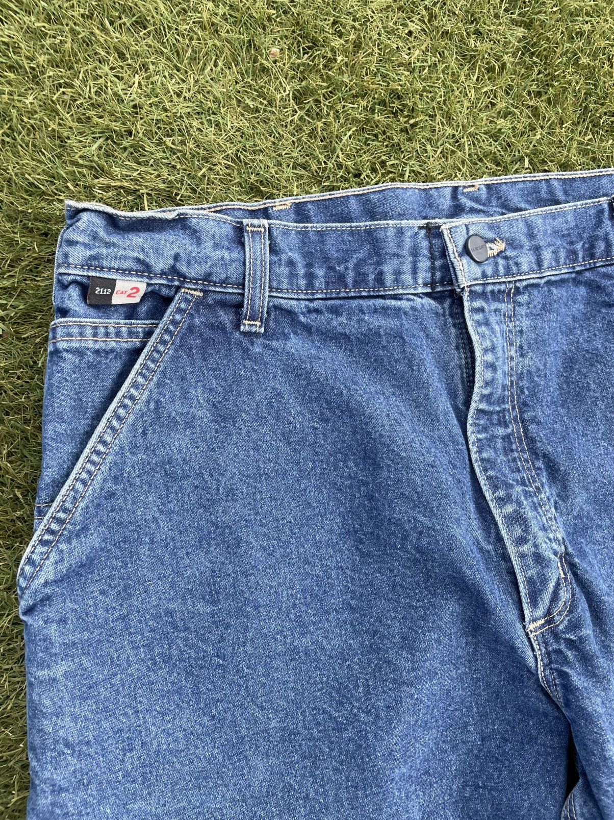Carhartt Carhartt FRB13 DNM Flame Resistant Mens 38x34 Blue Jeans Size US 38 / EU 54 - 3 Thumbnail