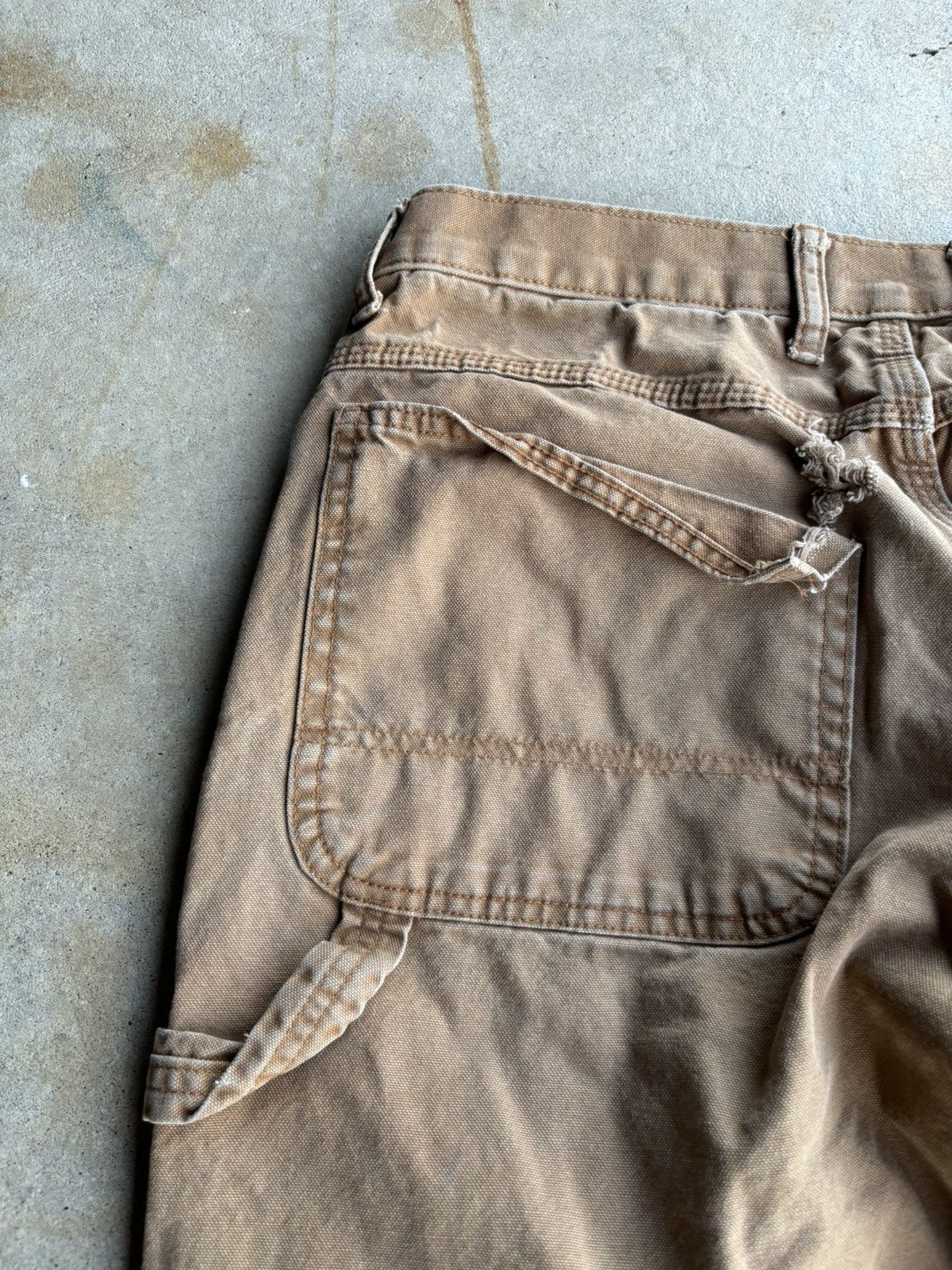 Dickies × Vintage Crazy Vintage Dickies Distressed Tan Work Style Baggy Pants Size US 32 / EU 48 - 5 Thumbnail