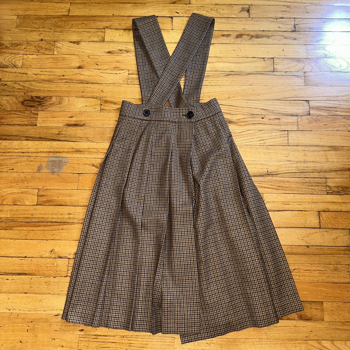 Miu Miu Houndstooth wool overall skirt NWT Size S / US 4 / IT 40 - 5 Thumbnail
