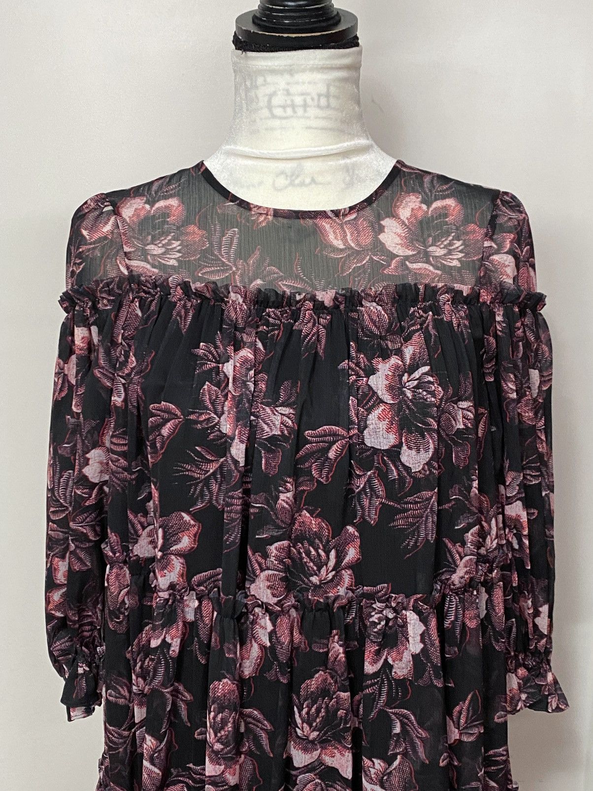Ted Baker Ted Baker Printed Tiered Mini Swing Dress size 0 Size XS / US 0-2 / IT 36-38 - 5 Thumbnail