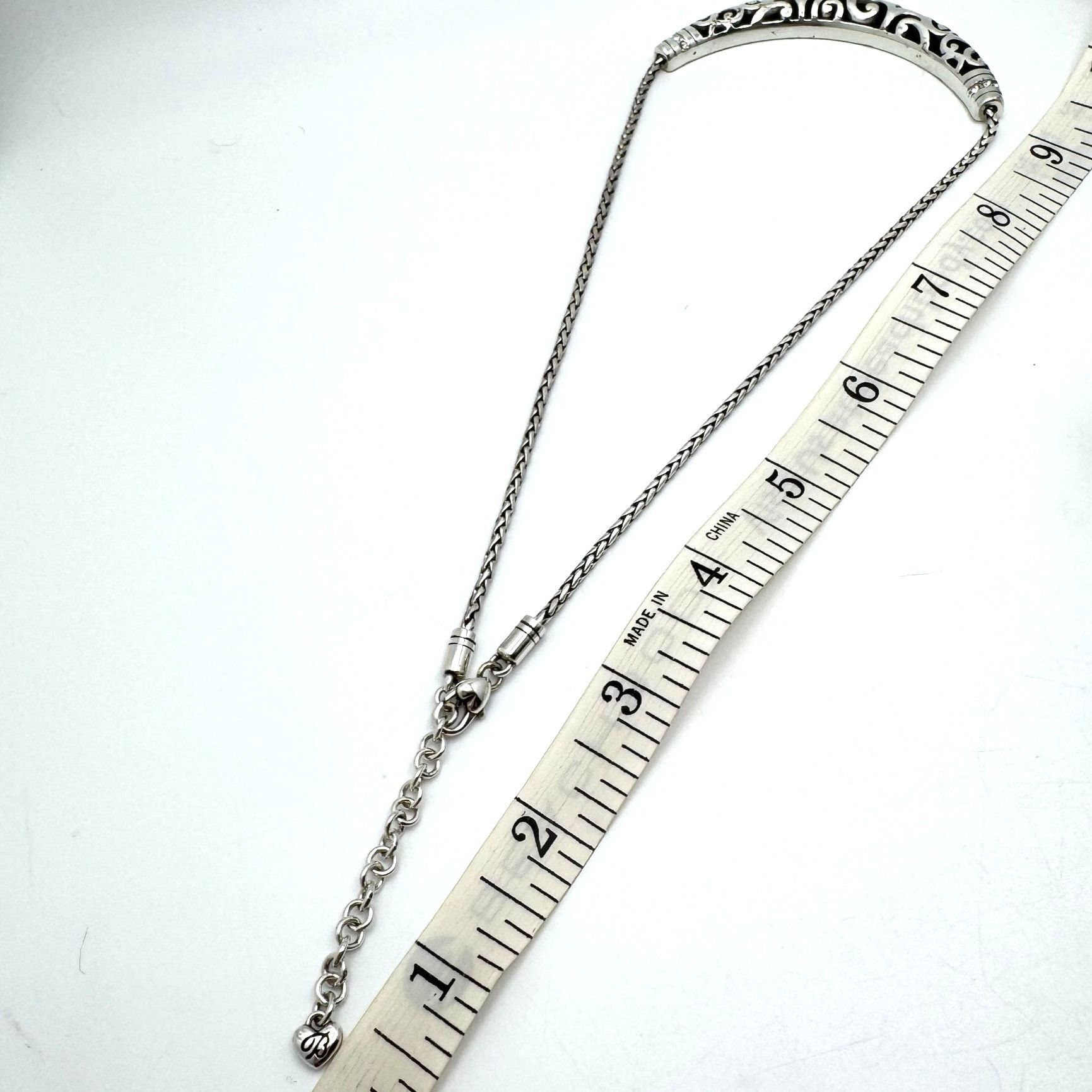 Brighton Brighton Aventura Silver-Tone Necklace Intricate Cut-Out Des Size ONE SIZE - 5 Thumbnail