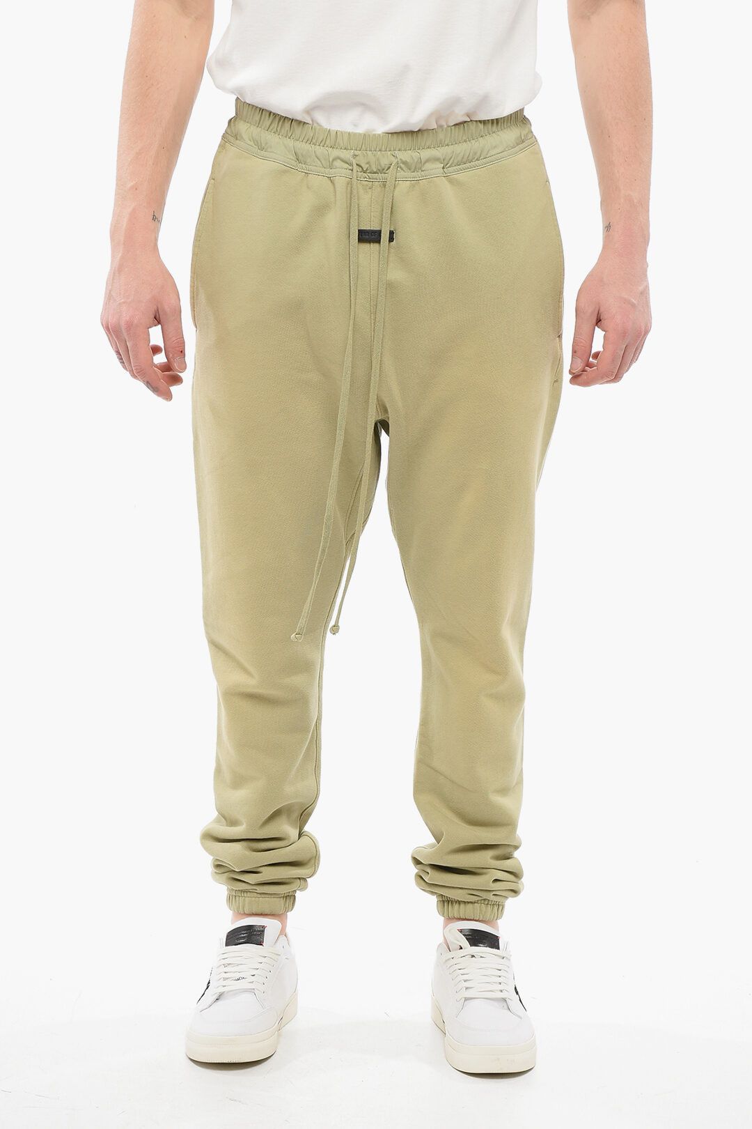 Fear of God og1mm0825 Fleeced Cotton Sweatpant In Green Size US 34 / EU 50 - 1 Thumbnail