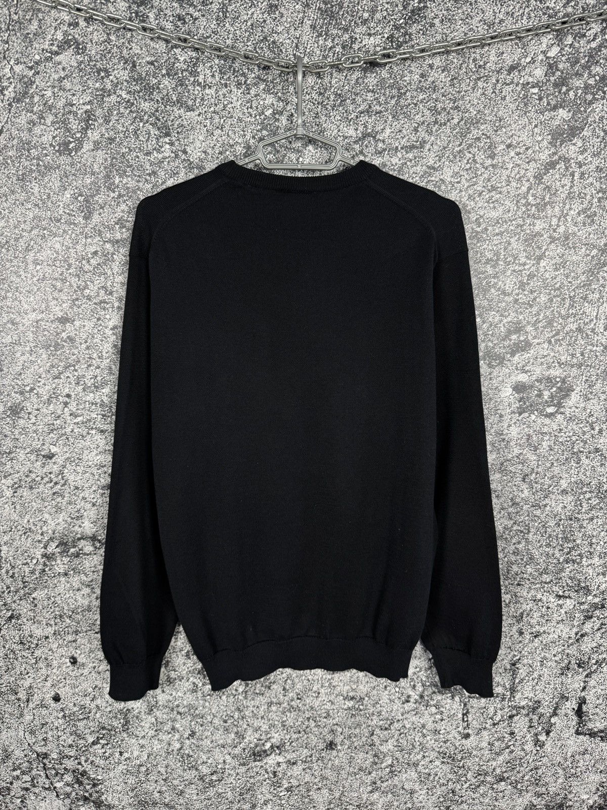 Lacoste Men’s Lacoste Crewneck Cotton Black Sweater Pullover XL Size US XL / EU 56 / 4 - 10 Thumbnail