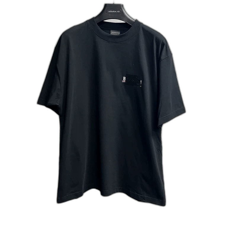 Balenciaga Balenciaga Black Logo Print Short Sleeve TShirt-2505 Size US M / EU 48-50 / 2 - 1 Thumbnail