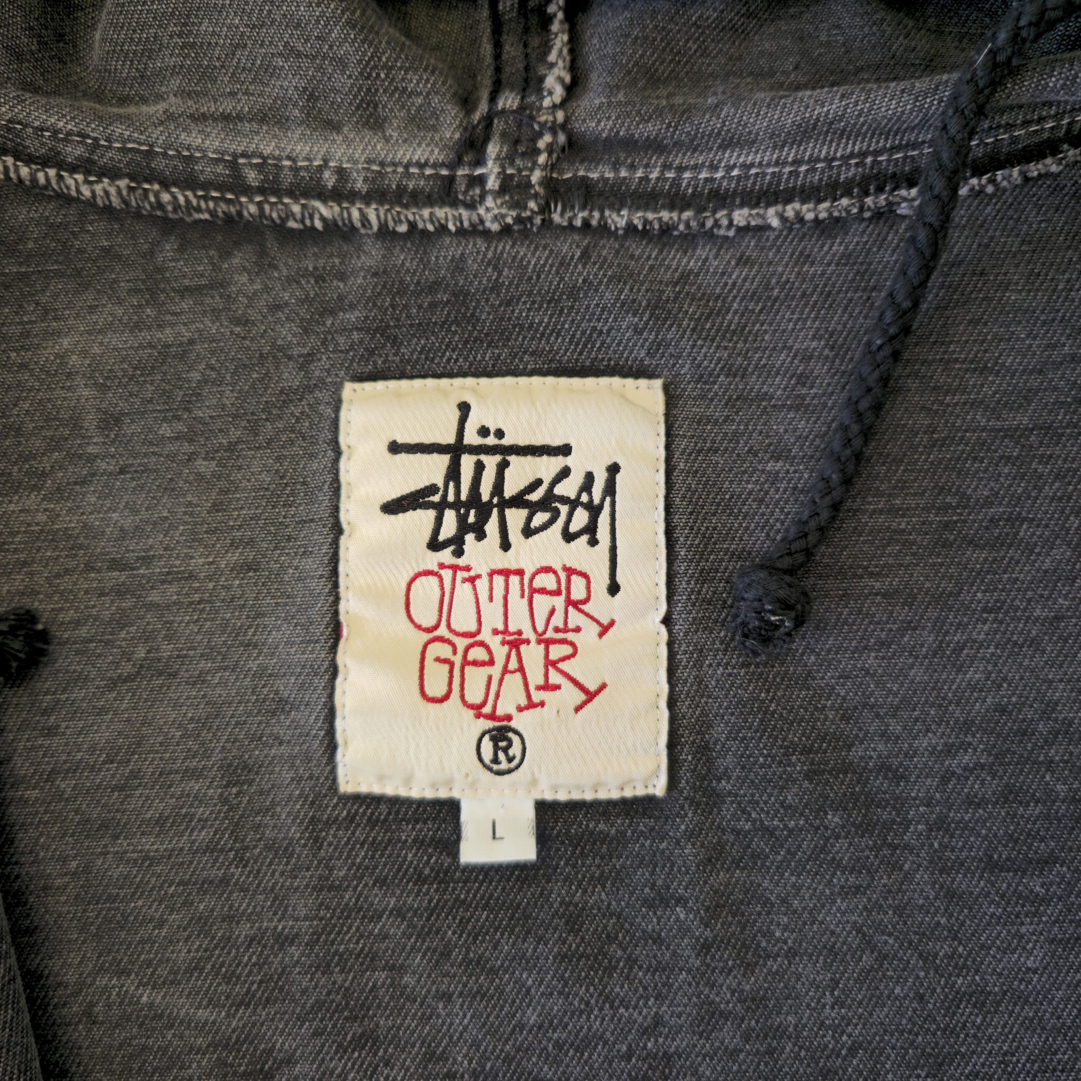 Stussy Full Zip Canvas Hoodie Size US L / EU 52-54 / 3 - 2 Thumbnail