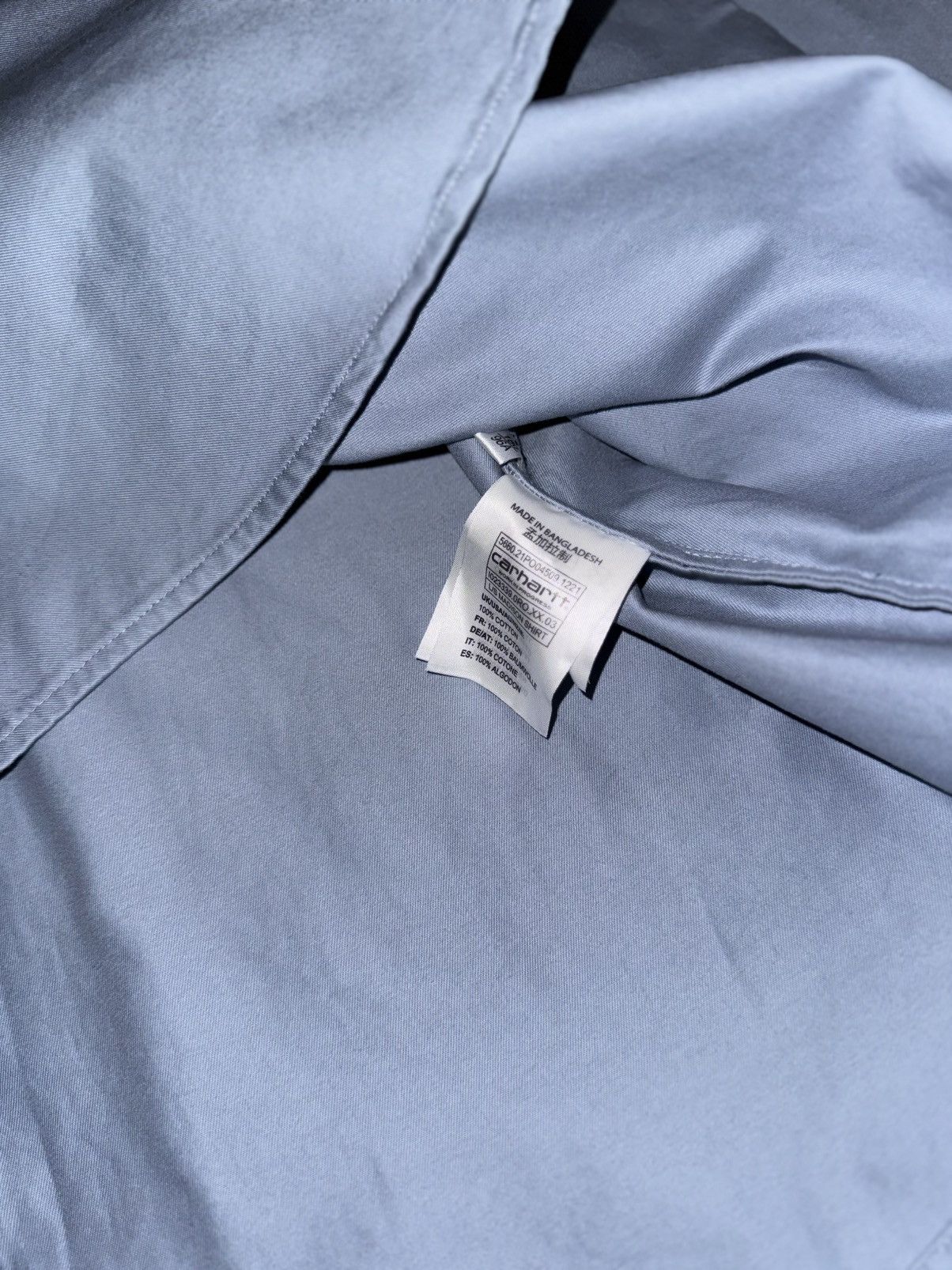 Carhartt Wip [L] Carhartt WIP Madison Classic Shirt Sky Blue Size US L / EU 52-54 / 3 - 6 Thumbnail
