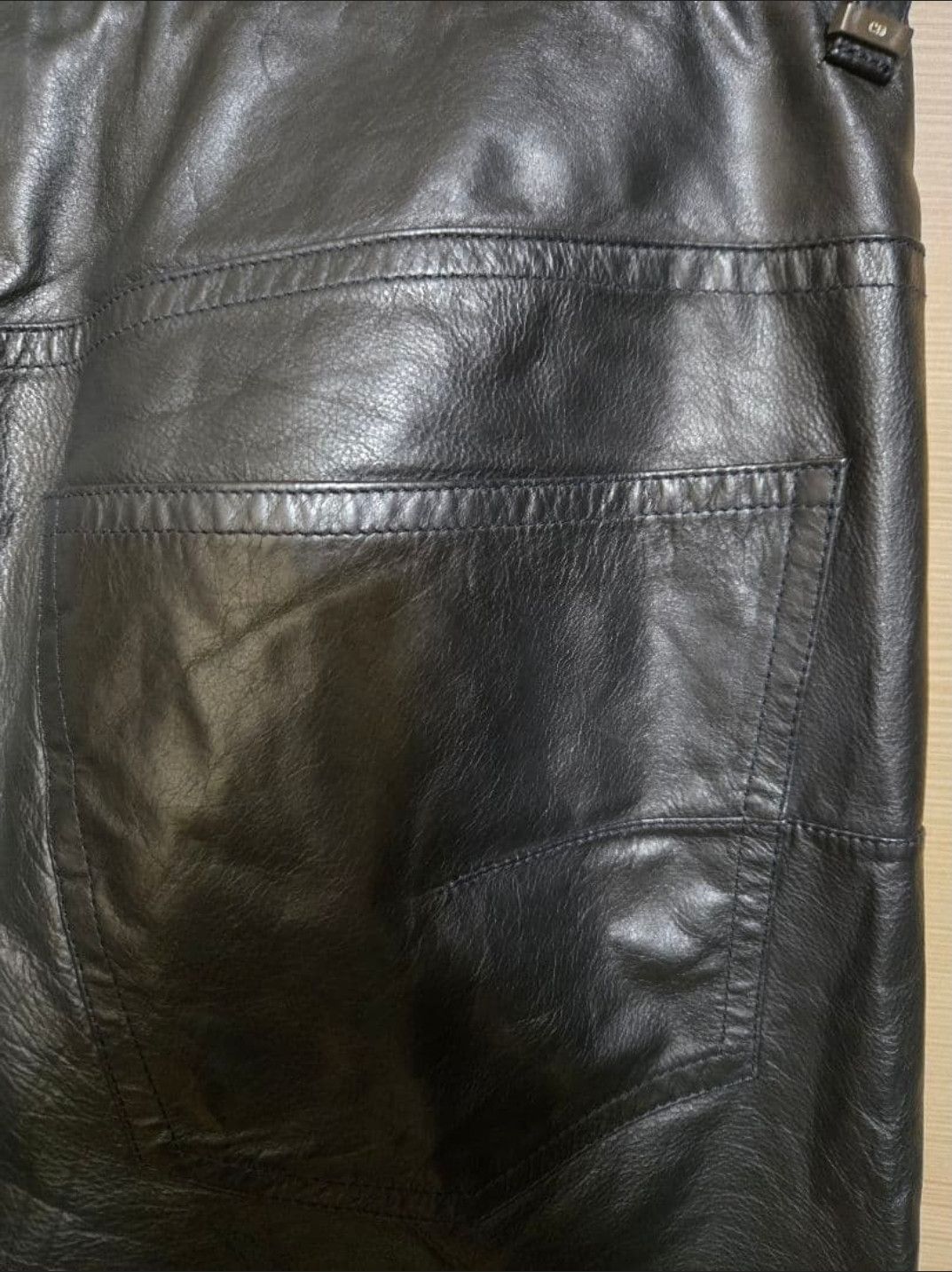 Dior Archive Dior Homme 04SS Strip Leather Pants Hedi Slimane 44 Size US 28 / EU 44 - 5 Thumbnail
