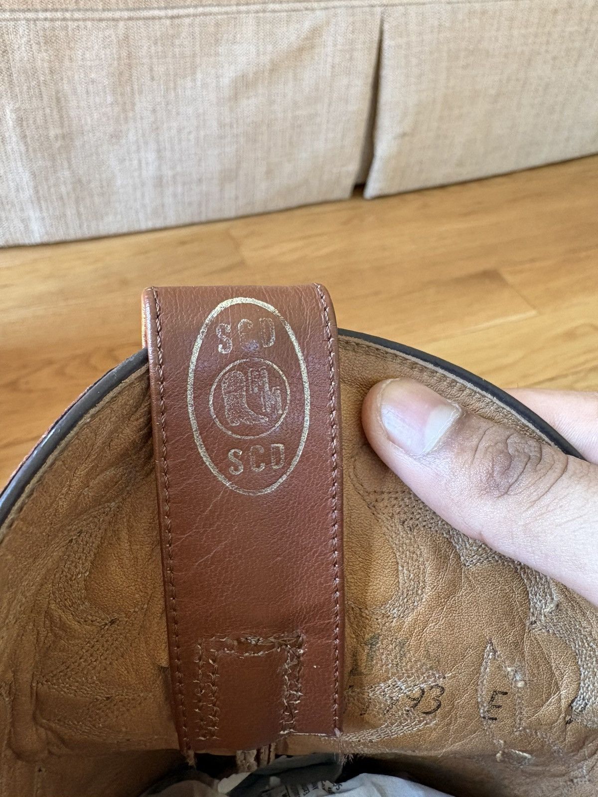 Other Montana Vintage 90s Eel Skin Cowboy Boots Tan Western 9 E Size US 9 / EU 42 - 16 Thumbnail