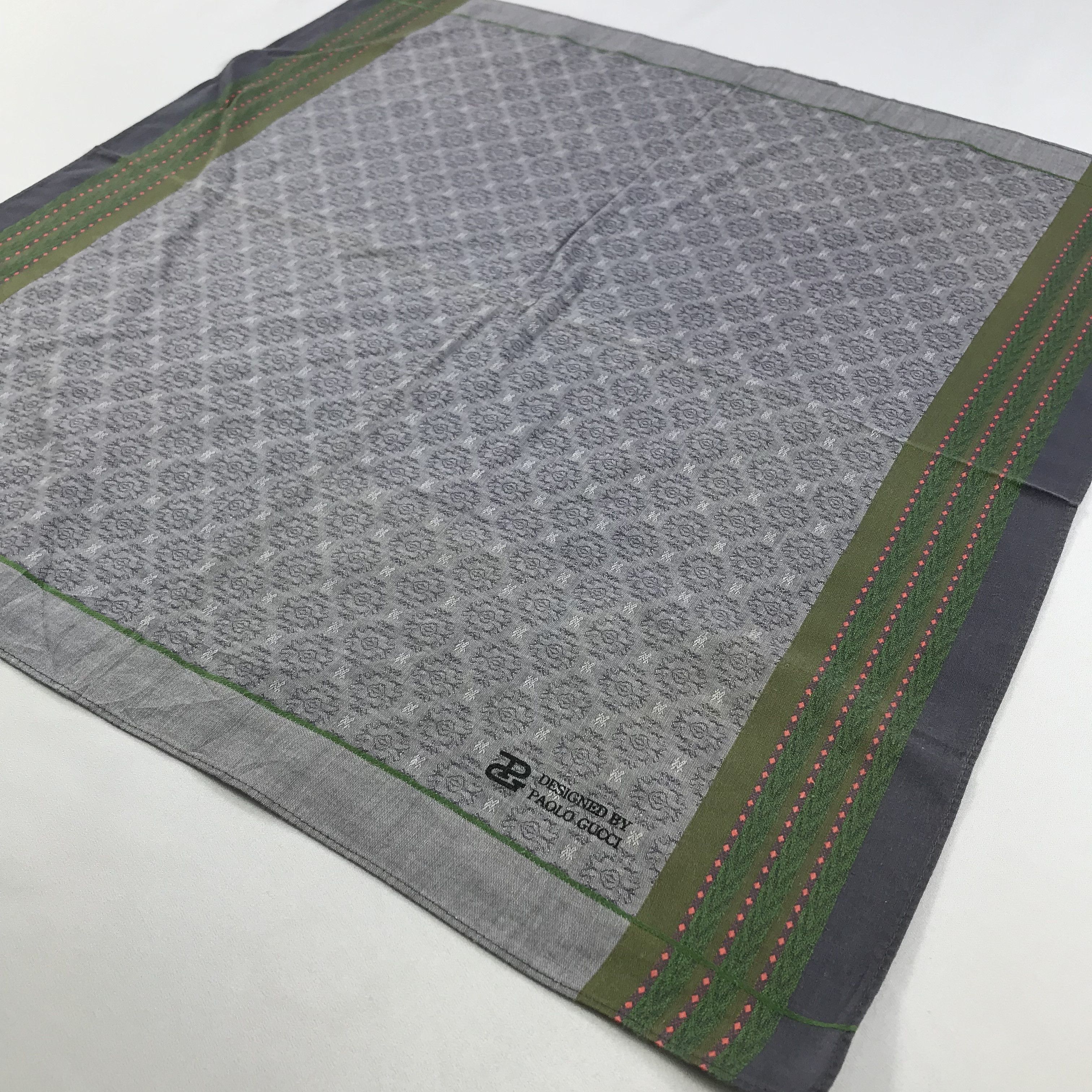 Paolo Gucci × Vintage Paolo Gucci Bandana / Handkerchief / Neckerchief - S2747A Size ONE SIZE - 2 Thumbnail