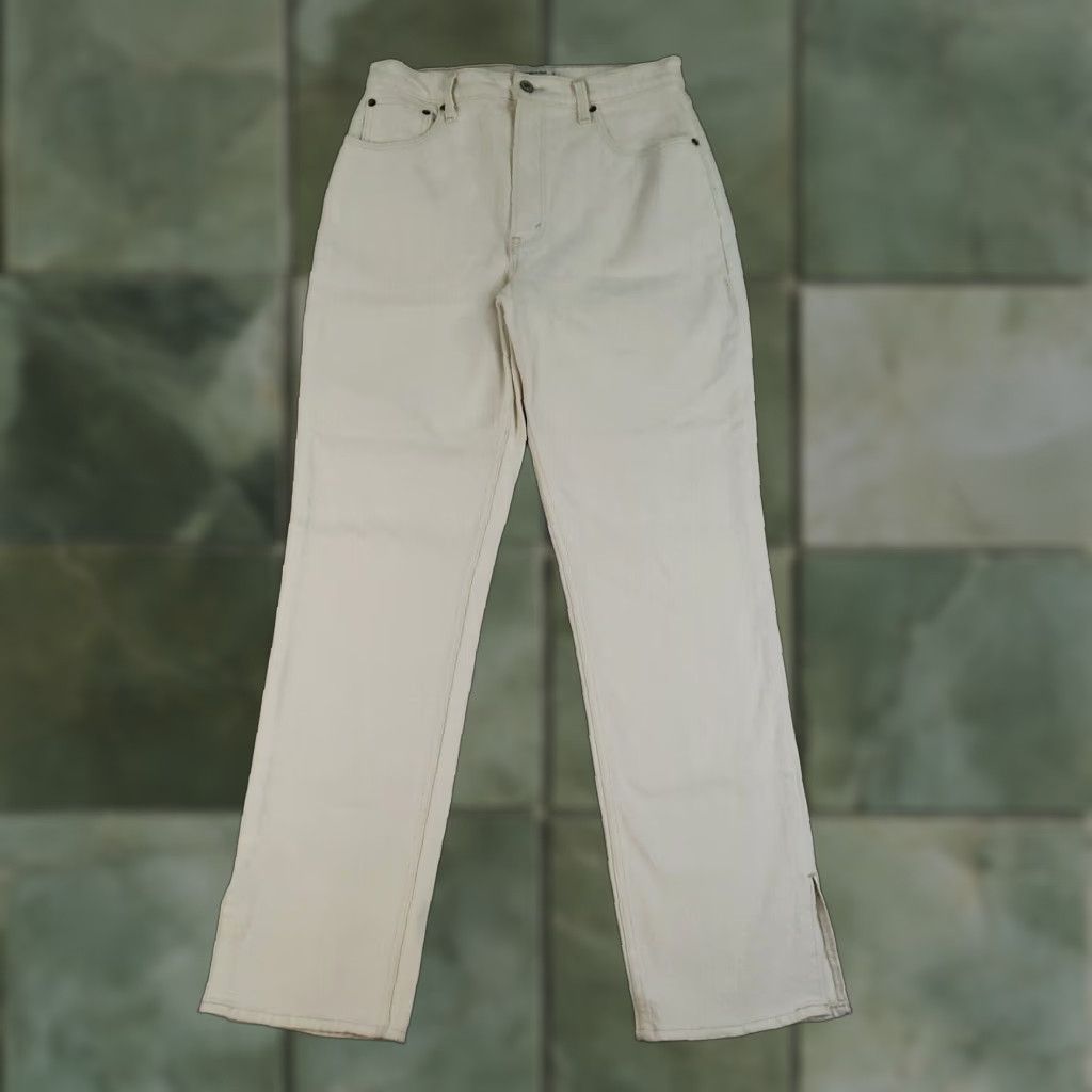 Abercrombie & Fitch Abercrombie & Fitch Jeans Women 10 Beige 90s Straight High Rise Denim 5-Pocket Size 32" / US 10 / IT 46 - 1 Thumbnail
