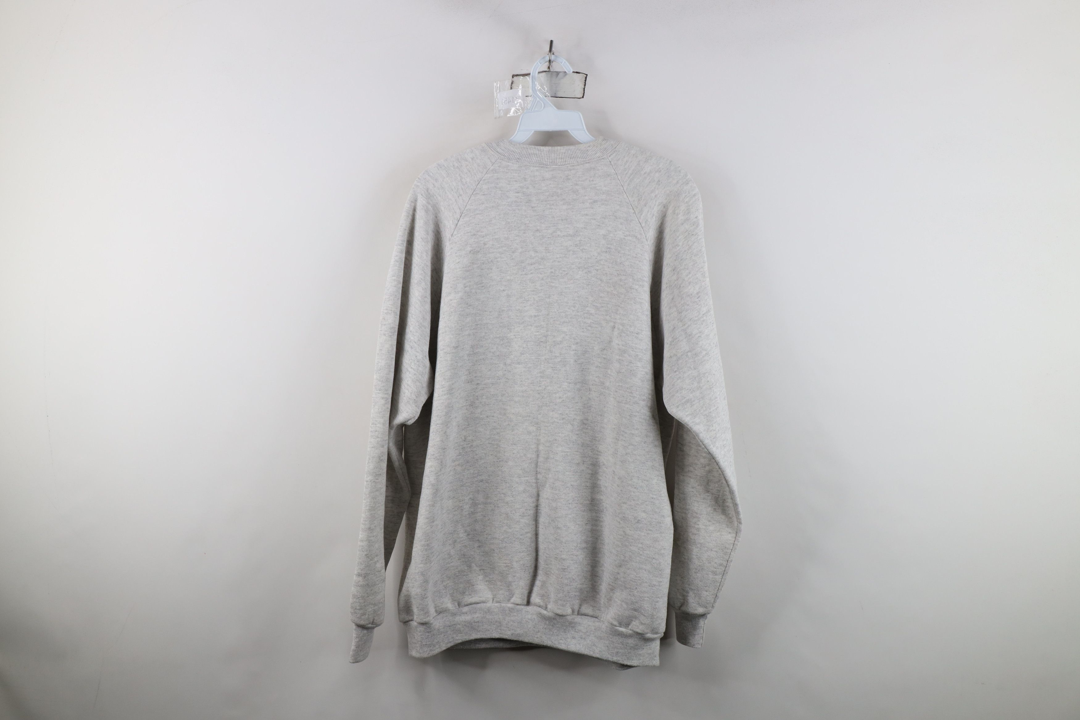 Vintage Vintage 90s Streetwear Crewneck Sweatshirt Heather Gray USA Size US XL / EU 56 / 4 - 12 Thumbnail