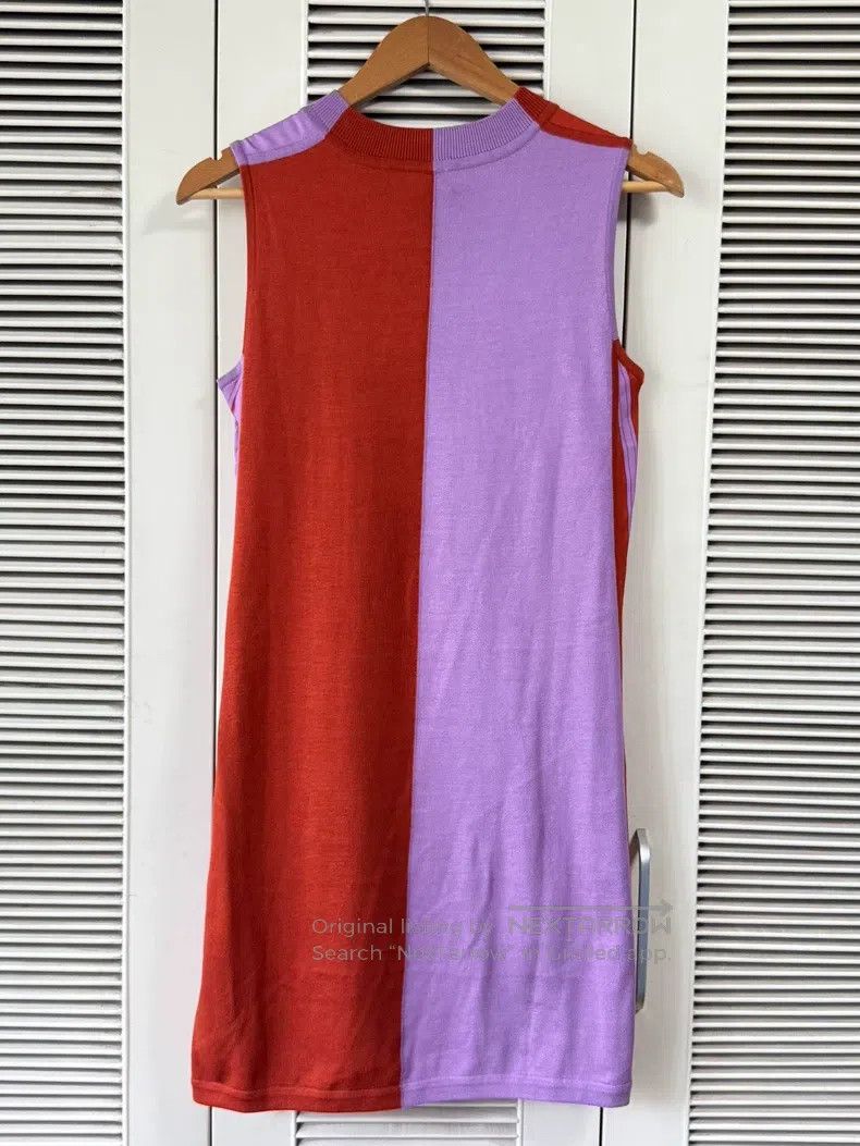 Hermes Hermes Silk blend chain pattern dress, silk and cotton ble Size XXS / US 00 / IT 34 - 2 Thumbnail