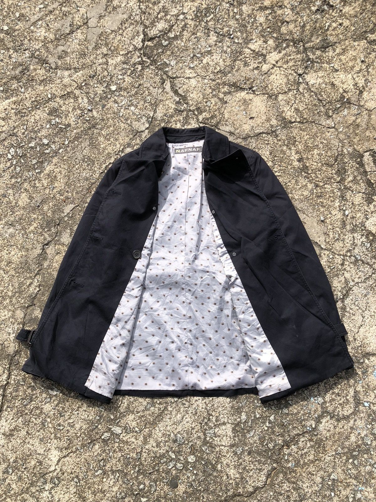 Japanese Brand Vintage Naf Naf Trench Coat Size S / US 4 / IT 40 - 3 Thumbnail
