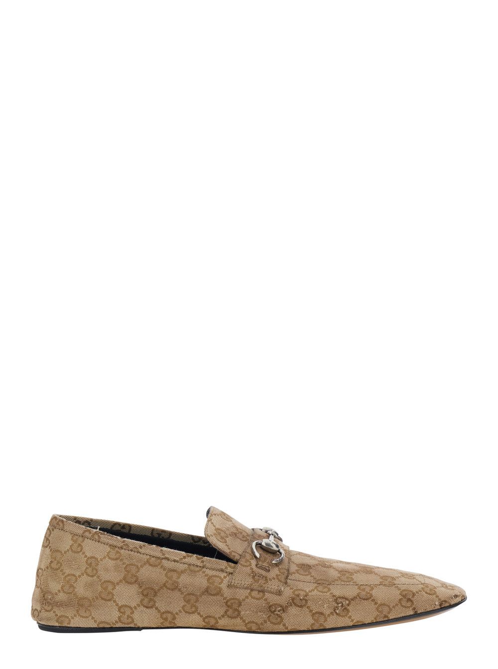Gucci 'Edgar' Beige Loafers with Horsebit Plaque on the Front in GG Leather for Men Size US 12 / EU 45 - 1 Thumbnail