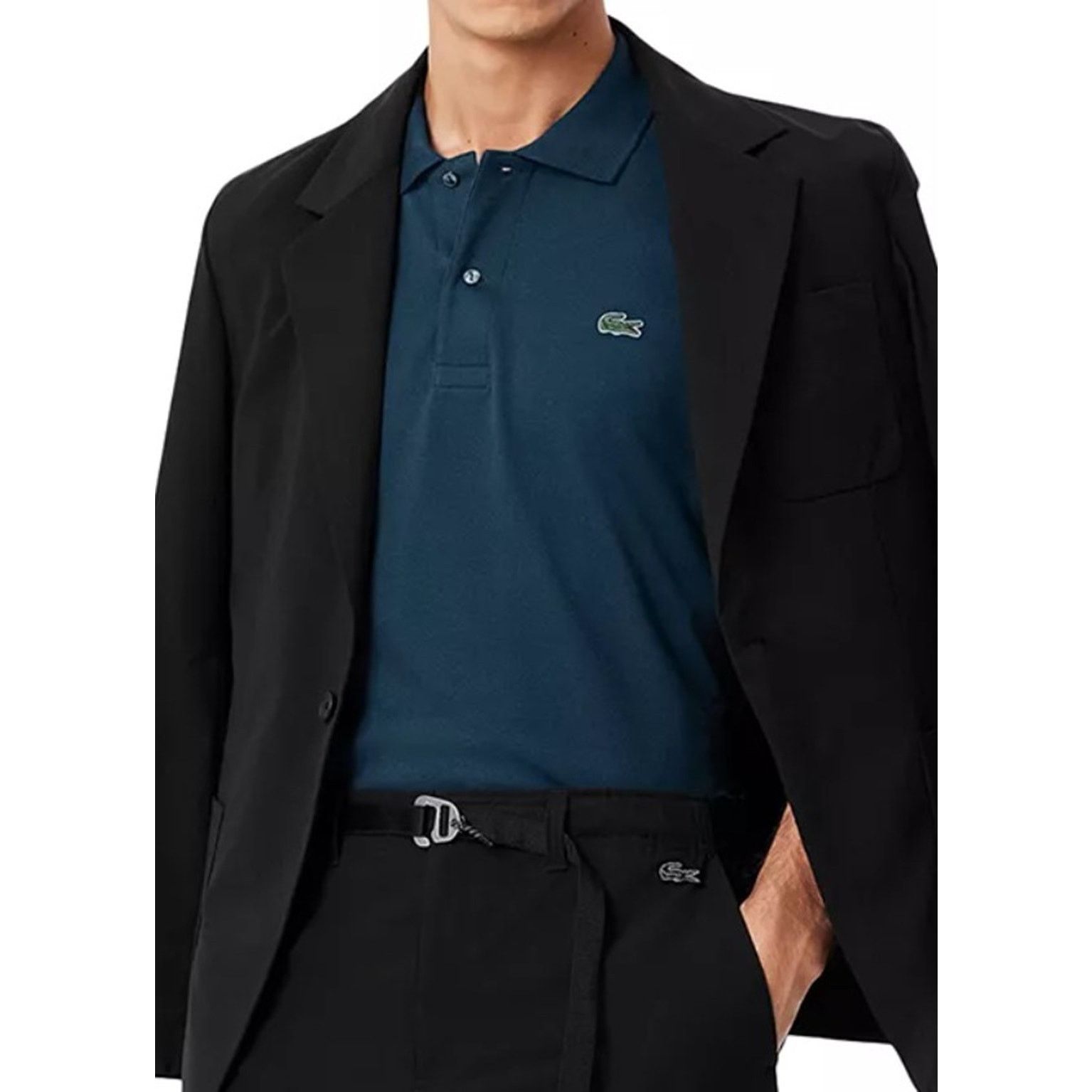 Lacoste Lacoste Mens Short Classic Chine L.12.12 Polo Shirt V Blue S Size US S / EU 44-46 / 1 - 3 Thumbnail