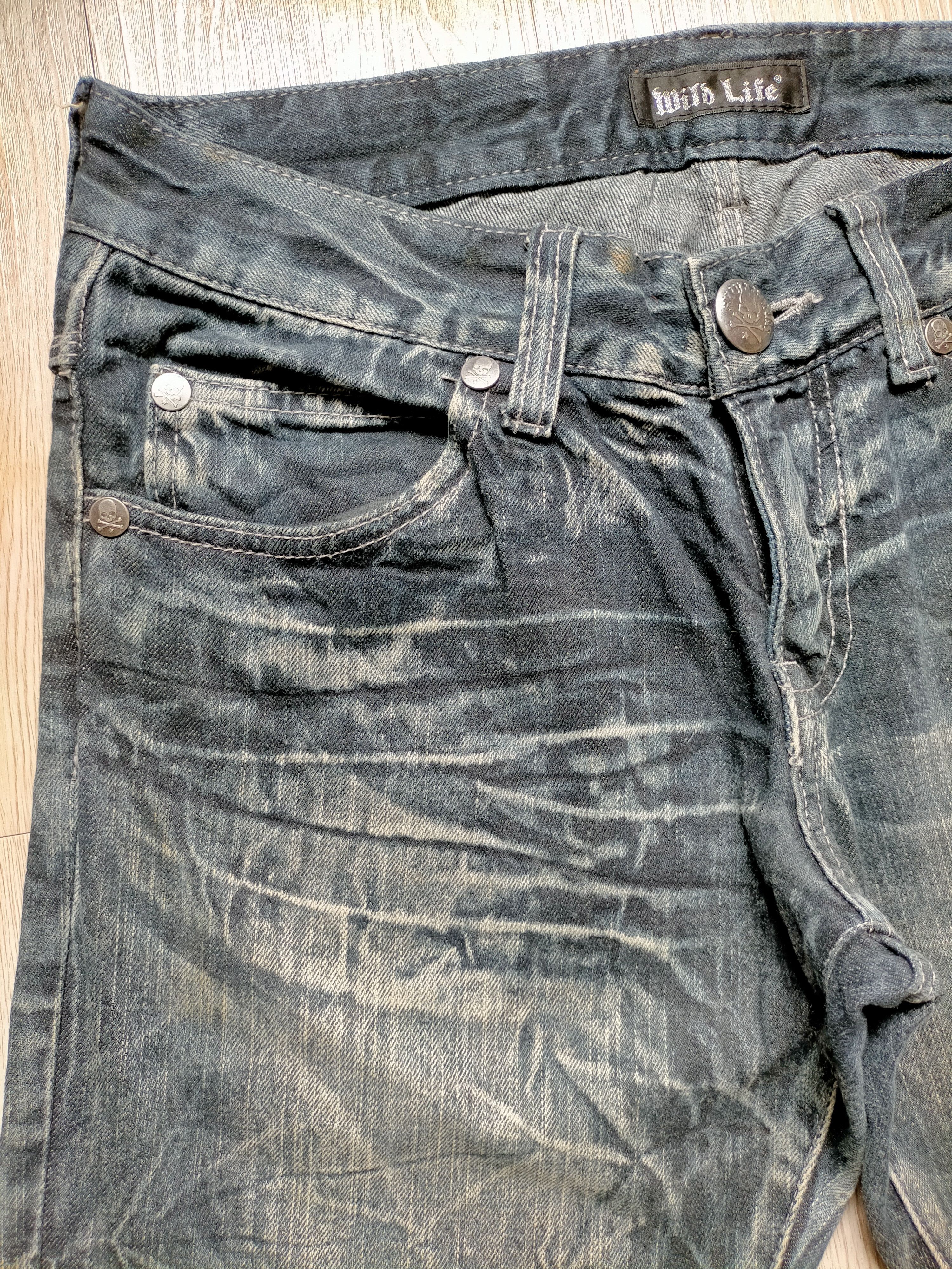 If Six Was Nine Flare Jeans Wild Life Embroidered Spider Boot cut denim Size US 33 - 5 Thumbnail