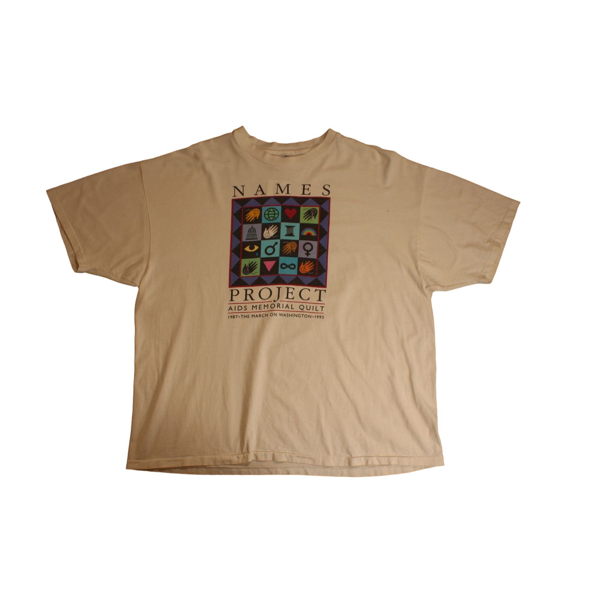 Hanes Vintage 90s Names Project Tee White XL Grailed