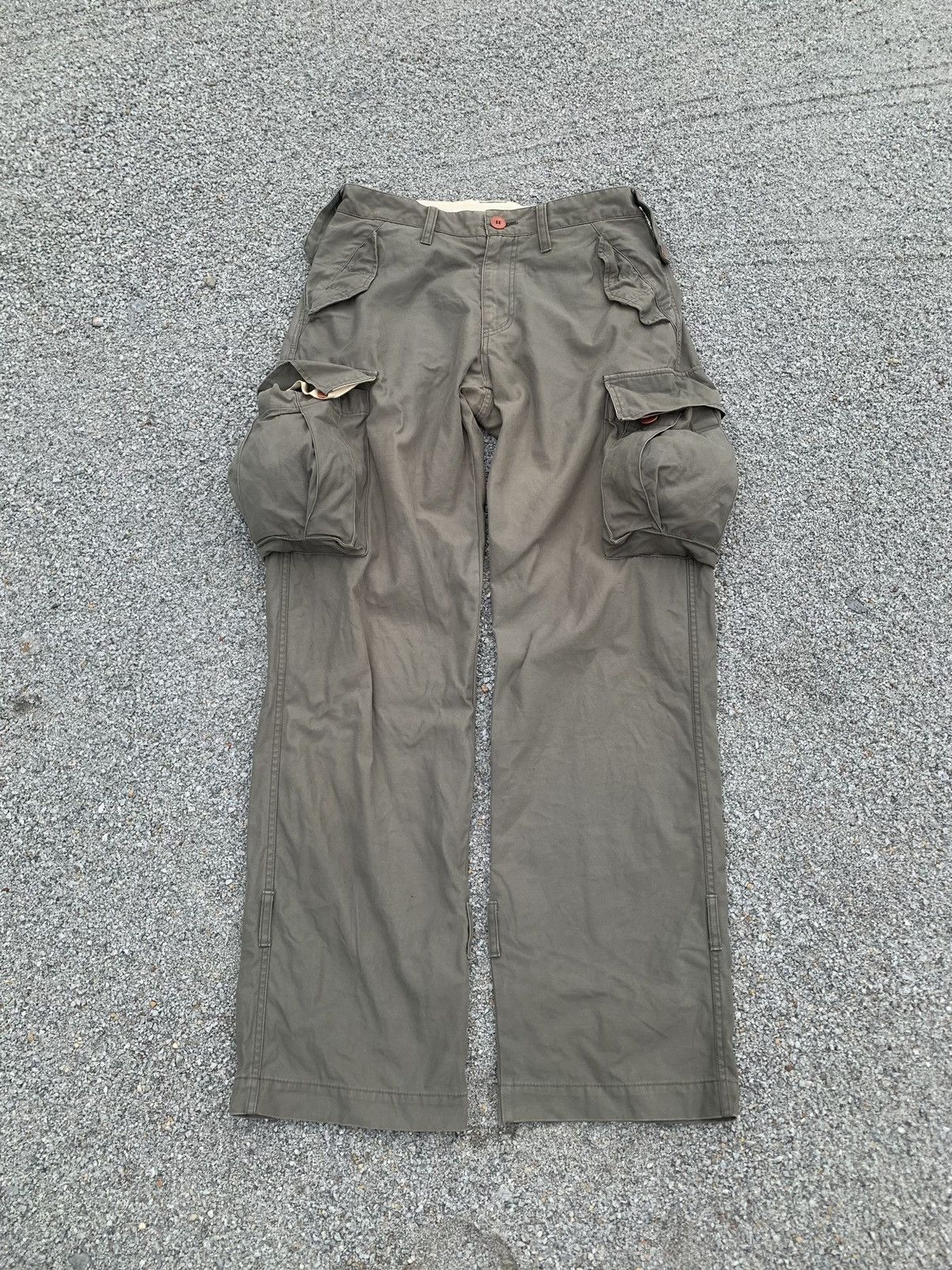 If Six Was Nine × Japanese Brand × Vintage 💥Loose💥Vintage Dico Cargo Pants Size US 31 - 1 Thumbnail