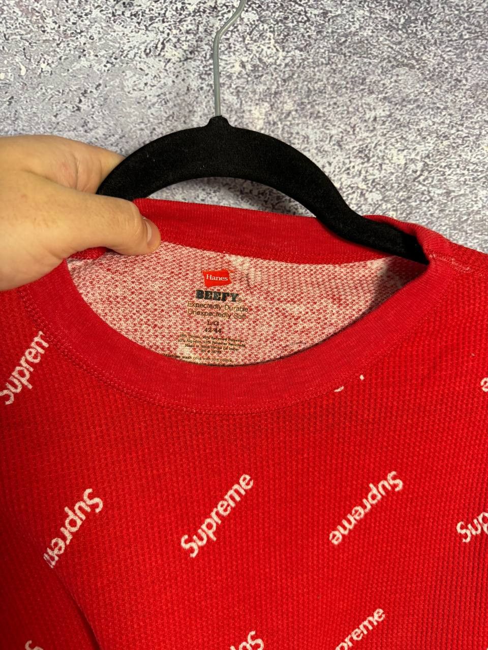 Supreme Supreme Hanes Monogram LS Streetwear y2k Medium Size US M / EU 48-50 / 2 - 11 Thumbnail