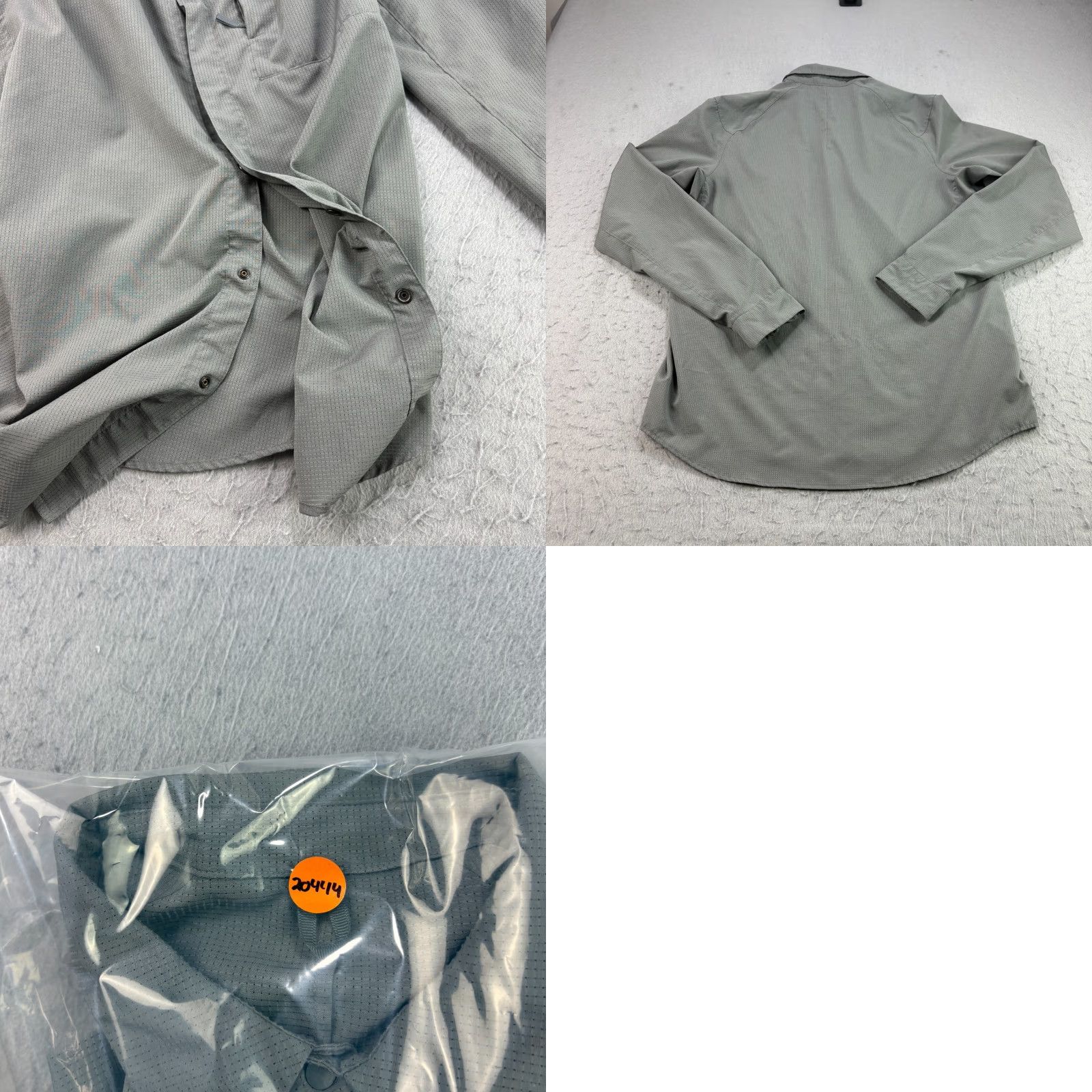 Lululemon Lululemon Shirt Mens Medium Gray Snap Up Long Sleeve Performance Casual Size US M / EU 48-50 / 2 - 8 Thumbnail