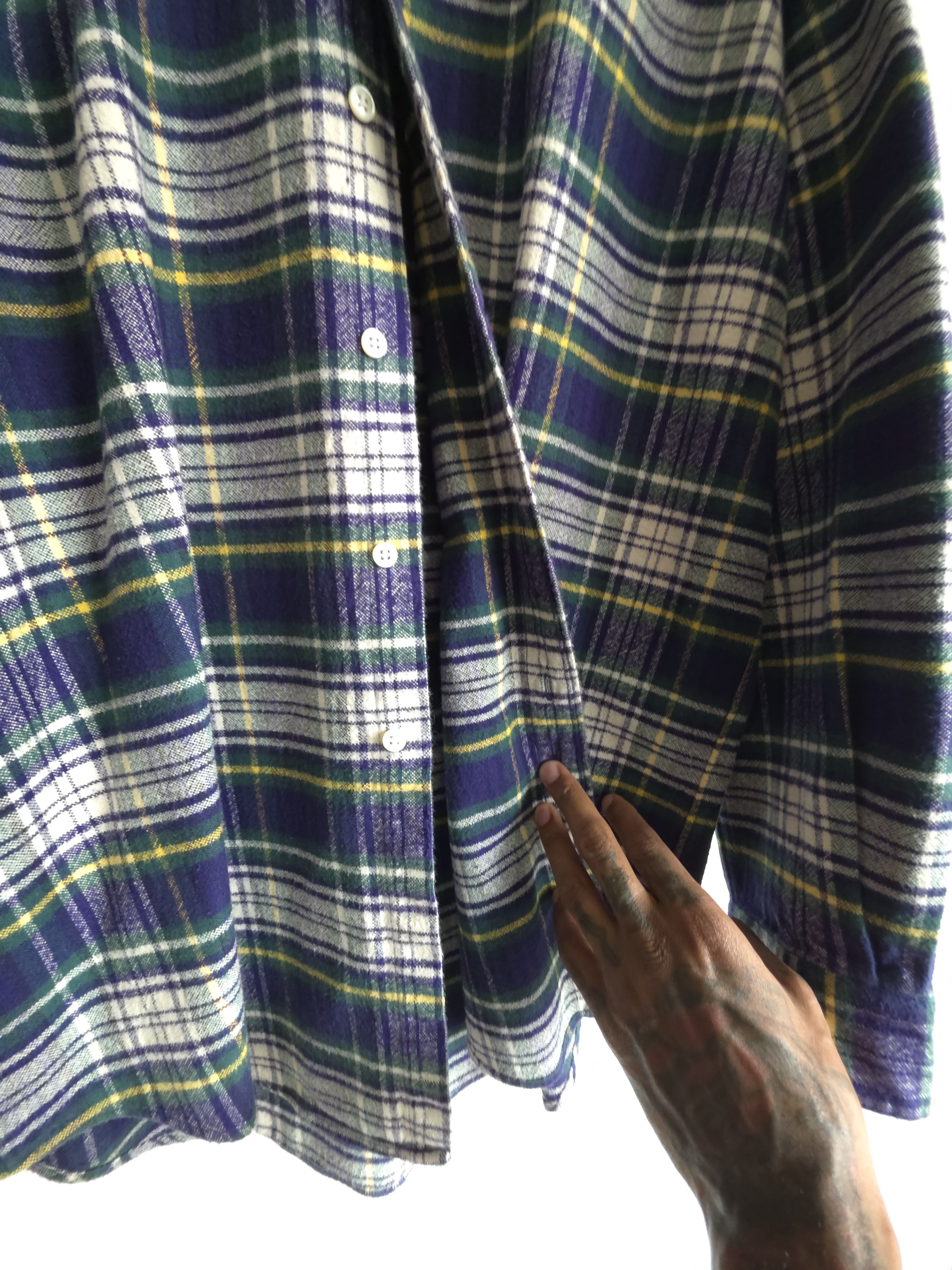 Polo Ralph Lauren Polo Ralph Lauren %100 Cotton Heavyweight Plaid L/S Size US L / EU 52-54 / 3 - 6 Thumbnail