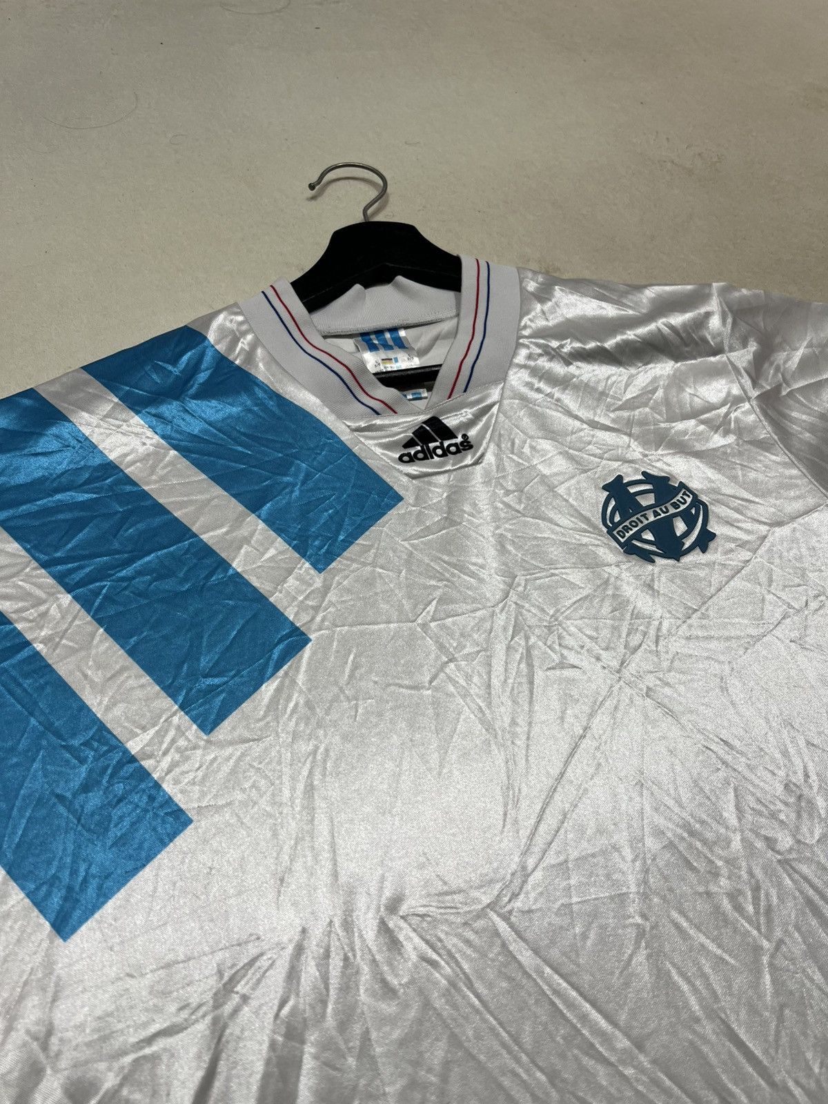 Adidas Olympique Marseille 1992-93 Adidas Champion League Jersey Size US L / EU 52-54 / 3 - 5 Thumbnail