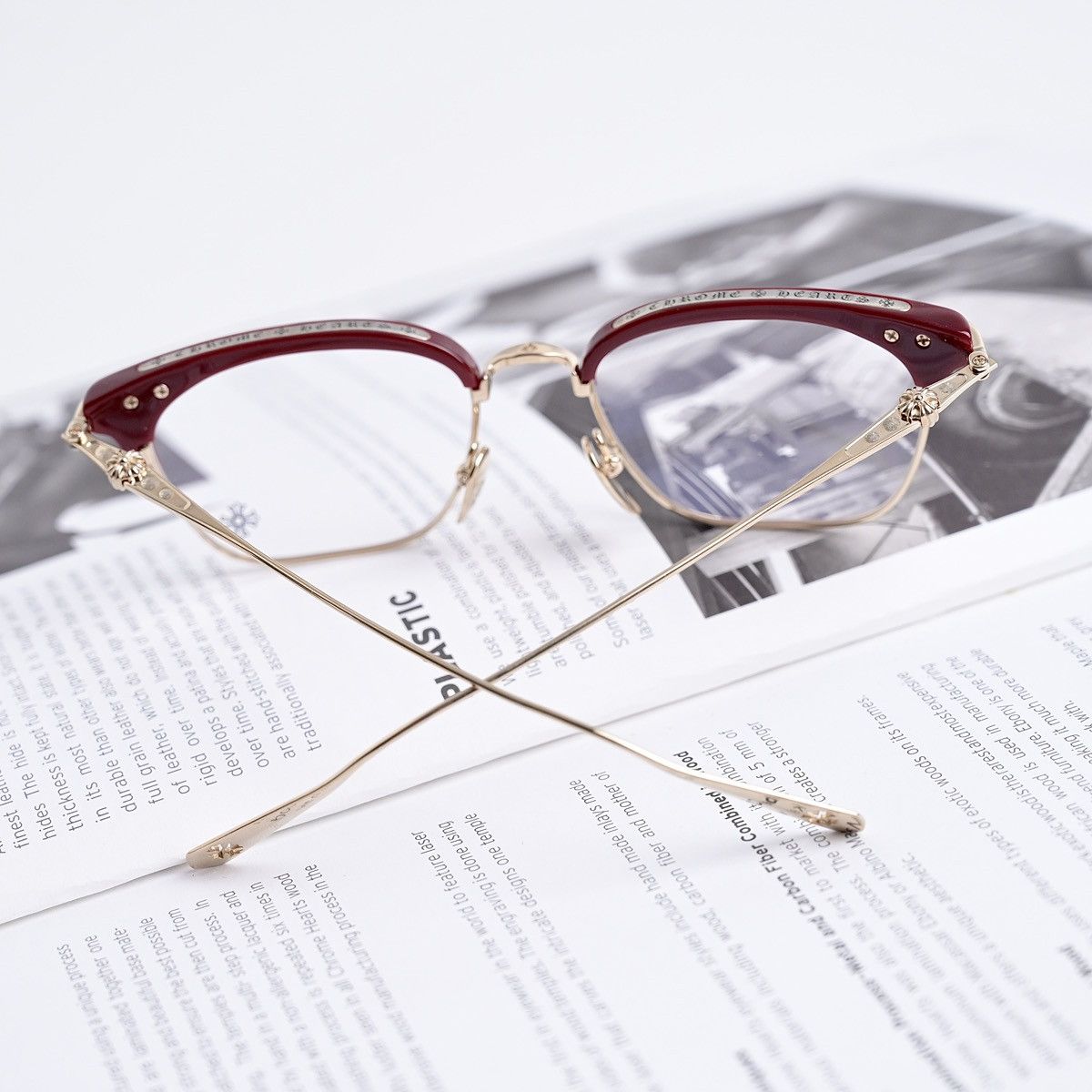 Chrome Hearts CHROME HEARTS SLUNTRADICTION (54) BORDELLO/ GP GLASSES Size ONE SIZE - 5 Thumbnail
