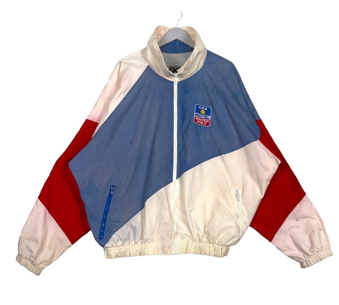 USA Olympics × Vintage 💥90s USA WATER POLO OLYMPIC TRACK JACKET Size US XL / EU 56 / 4 - 1 Thumbnail