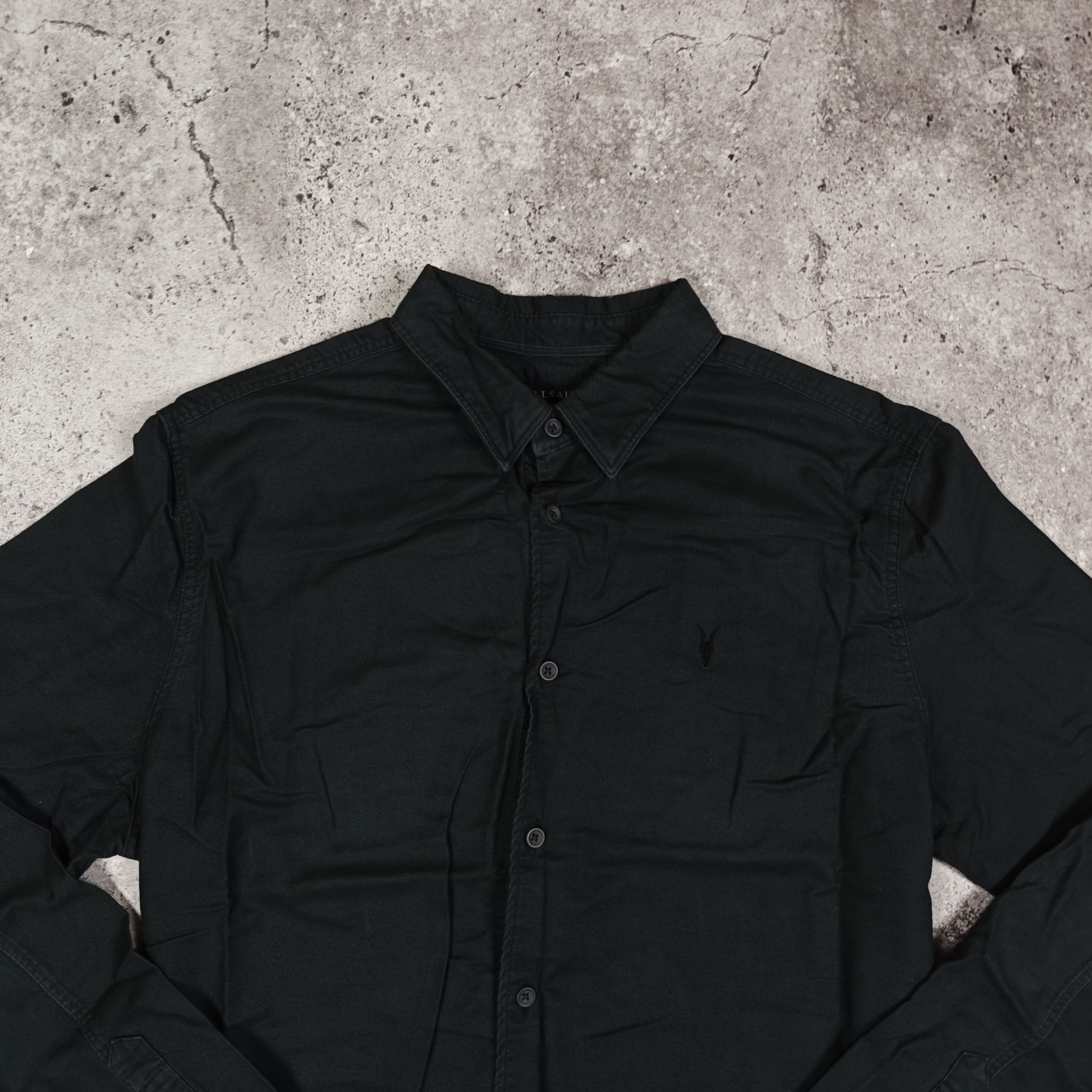 Allsaints Allsaints Shirt Relaxed Fit Hermosa LS Shirt Gray size S Size US S / EU 44-46 / 1 - 2 Thumbnail