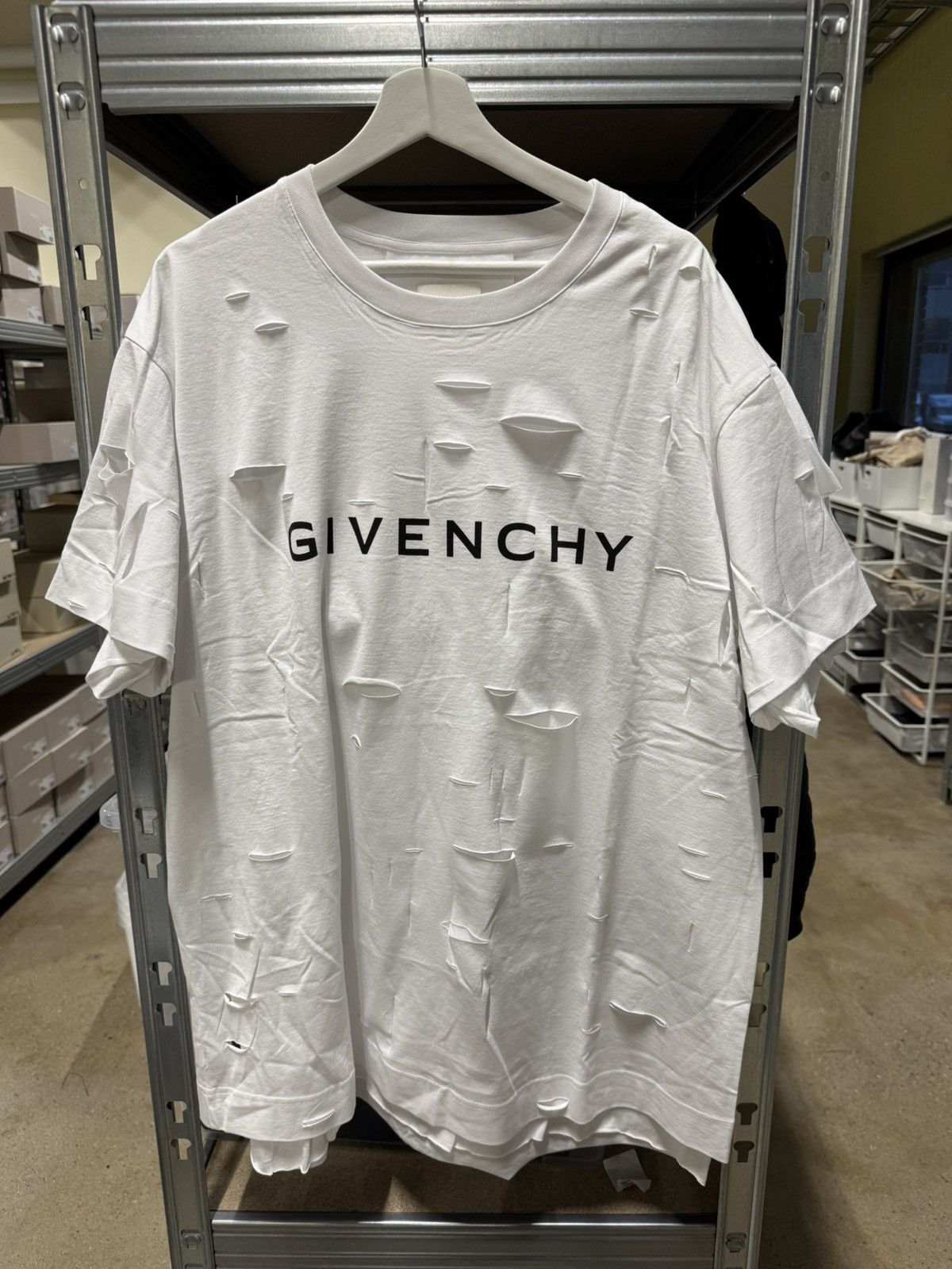 Givenchy Givenchy Cut Out T-Shirt NEW 900$ Size US XL / EU 56 / 4 - 1 Thumbnail