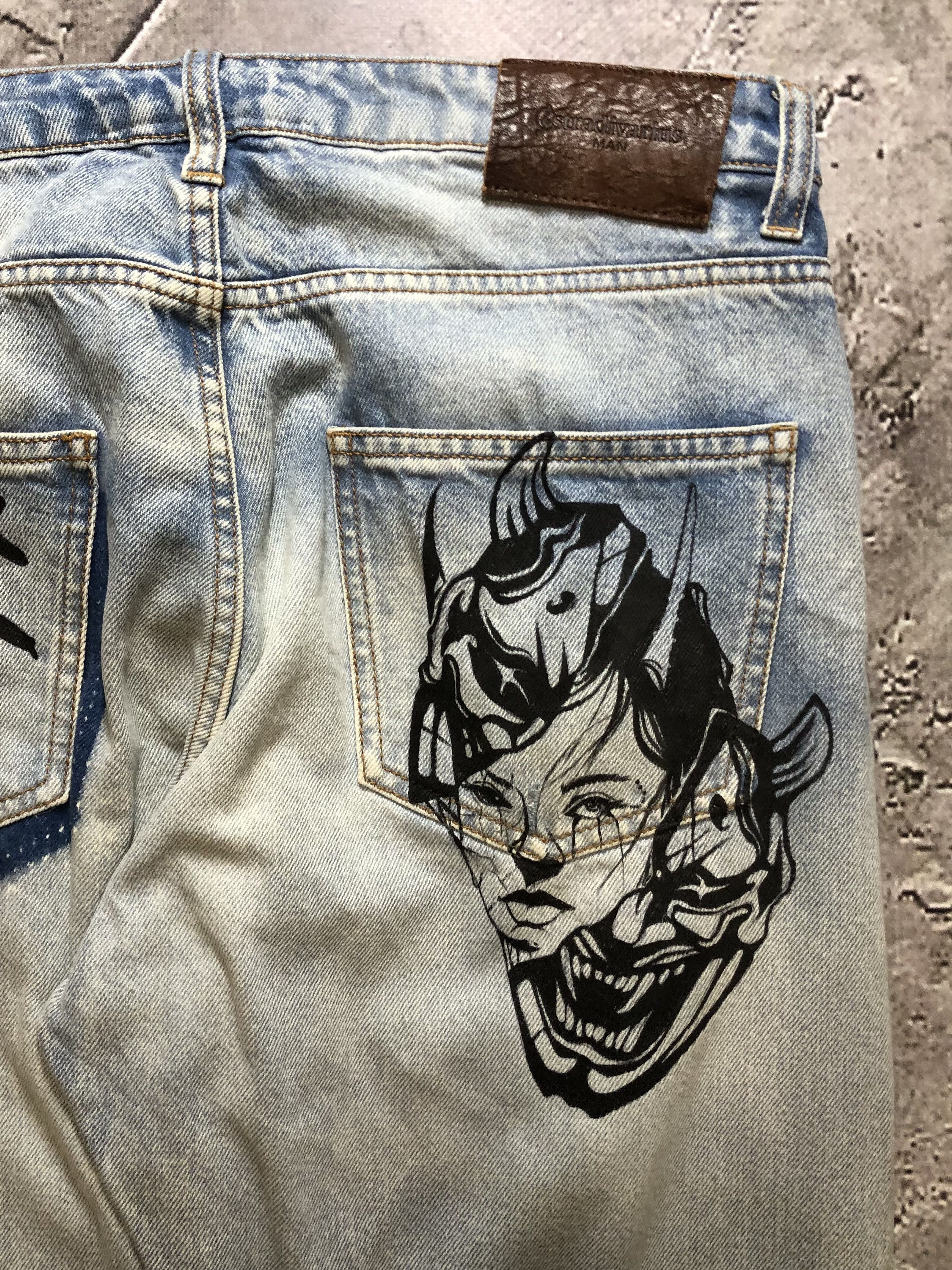 Vintage Stradivarius Distressed Vintage denim Jeans Size US 31 - 13 Thumbnail