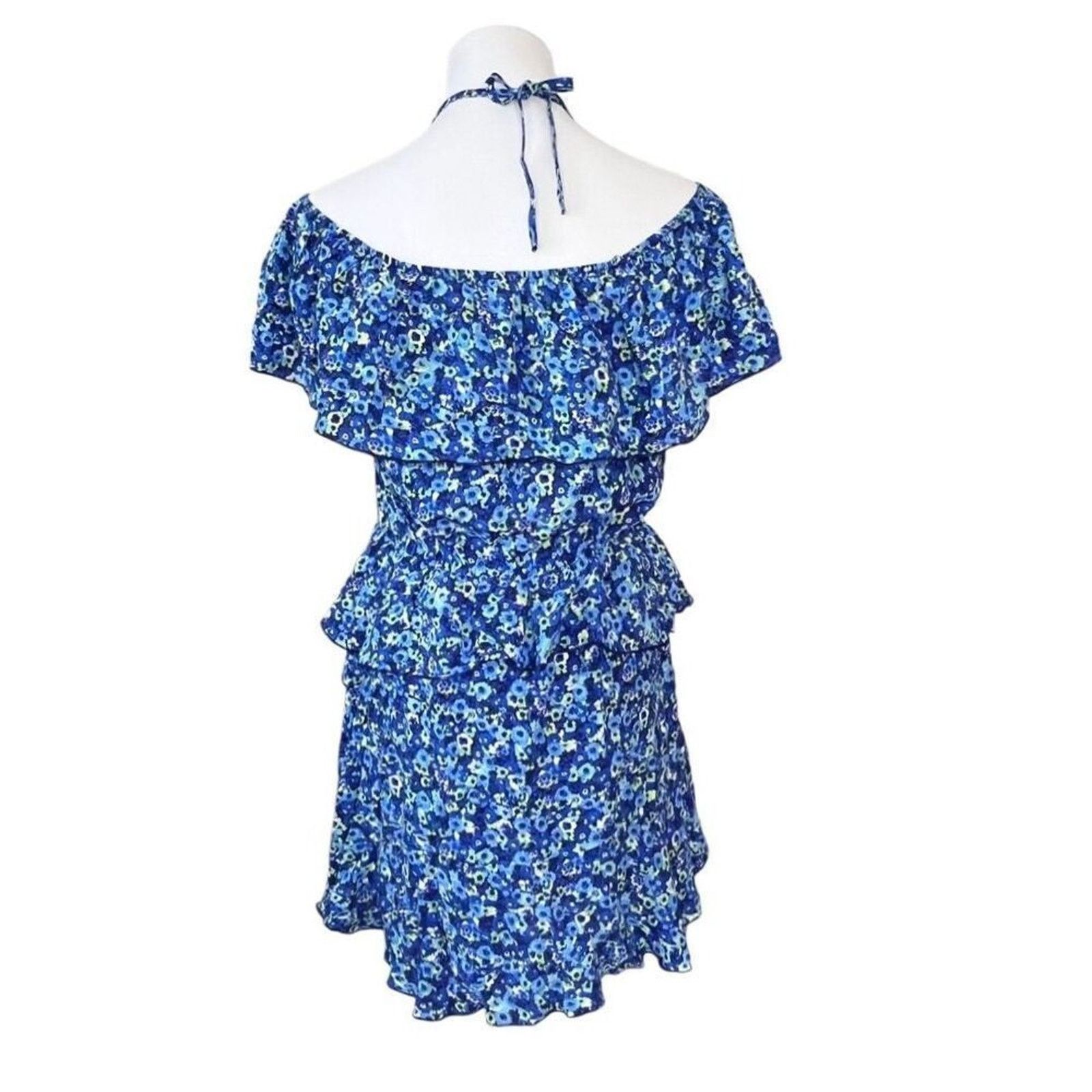 Zara Zara Tiered Blue Floral Cottagecore Jumpsuit Romper MEDIUM Size M / US 6-8 / IT 42-44 - 6 Thumbnail