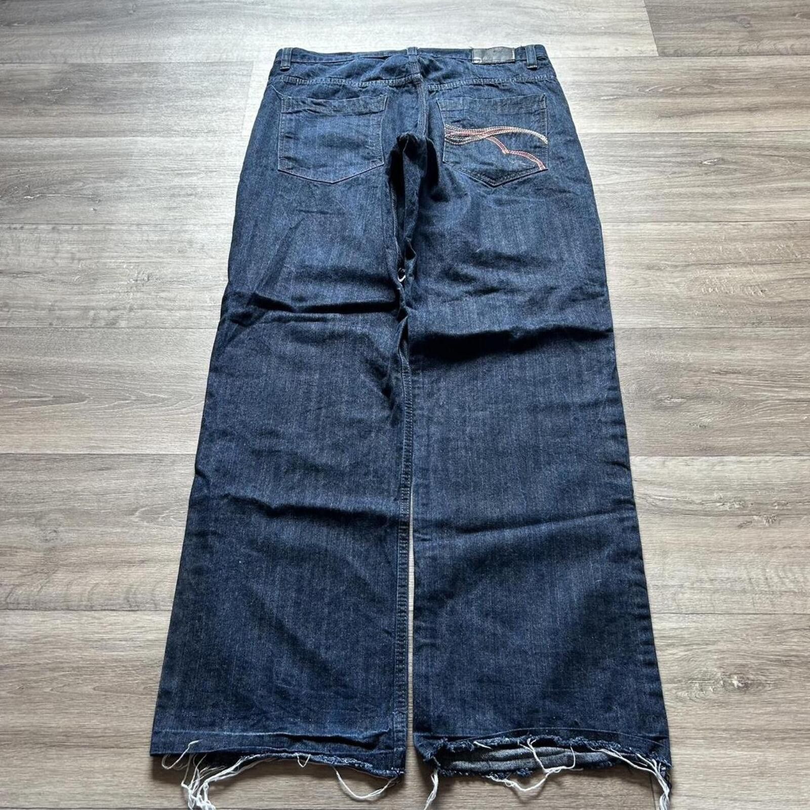 Rocawear Sick Vintage y2k Baggy Rocawear Dark Denim Jeans size 38 Size US 38 / EU 54 - 1 Thumbnail