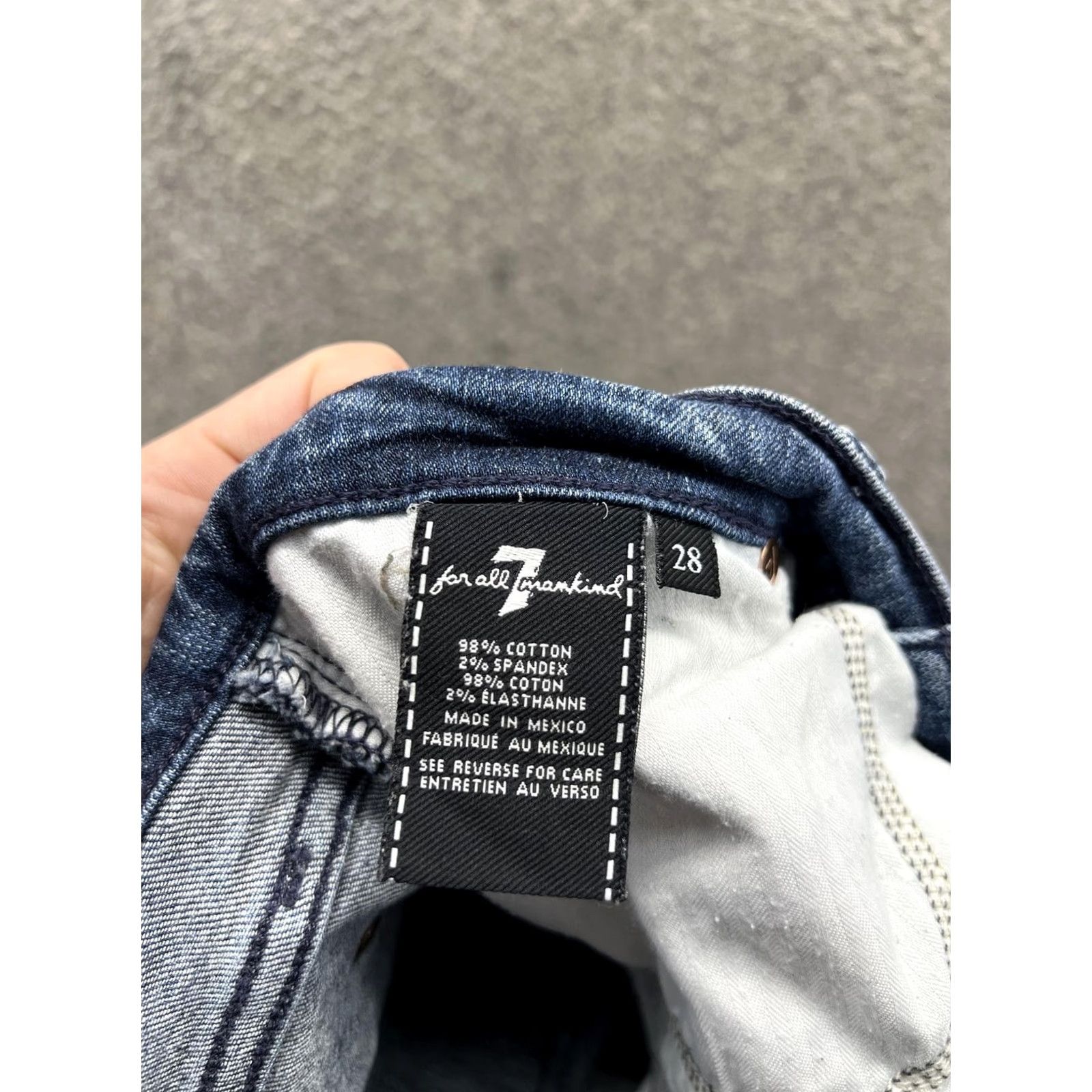 7 For All Mankind 7 For All Mankind Jeans Womens 28 Blue Josefina Distressed Boyfriend Denim Jeans Size 28" / US 6 / IT 42 - 3 Thumbnail