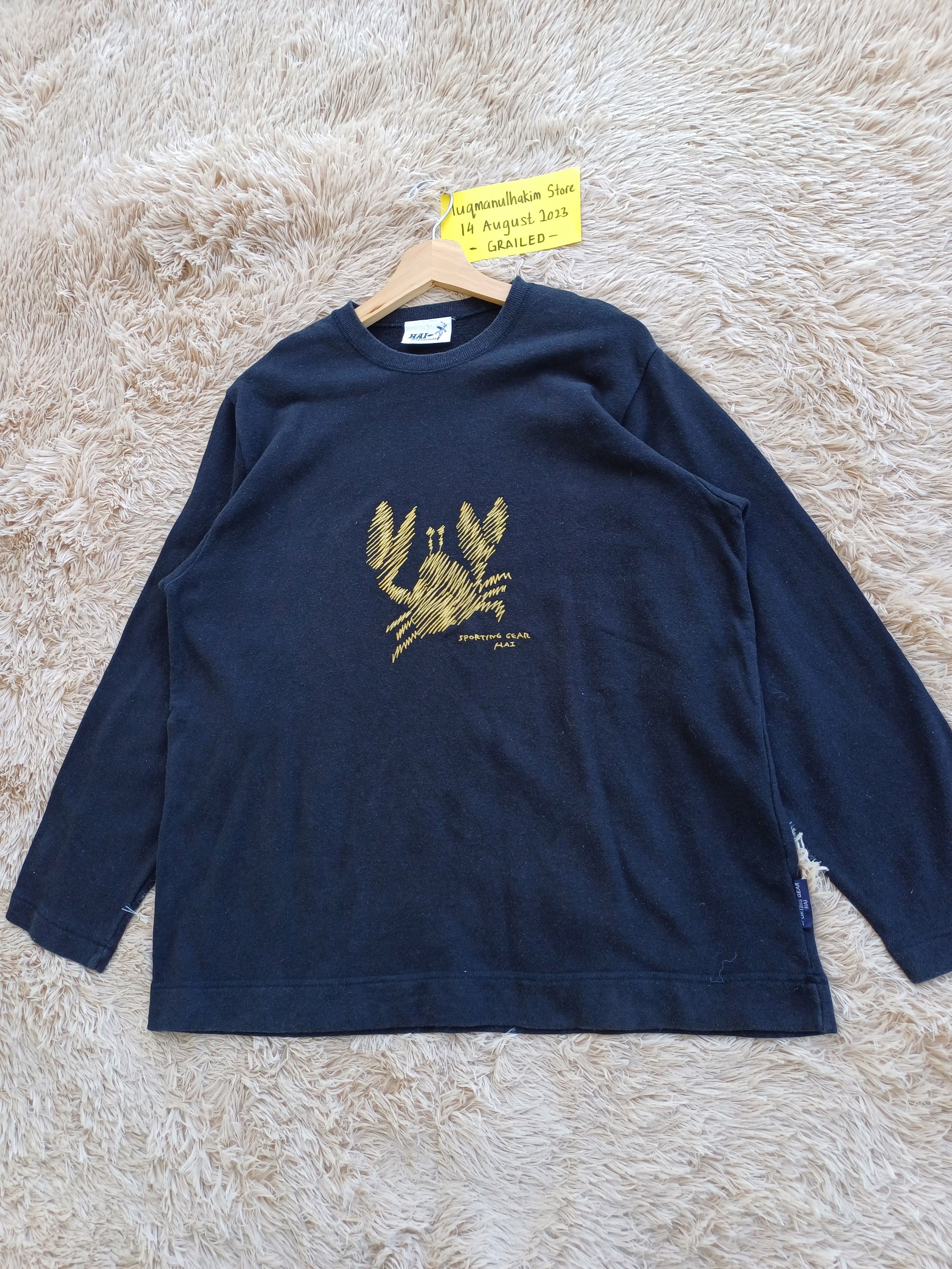 Issey Miyake Rare Vintage Hai Sporting Gear Crab Pullover Sweatshirt Size US L / EU 52-54 / 3 - 3 Thumbnail