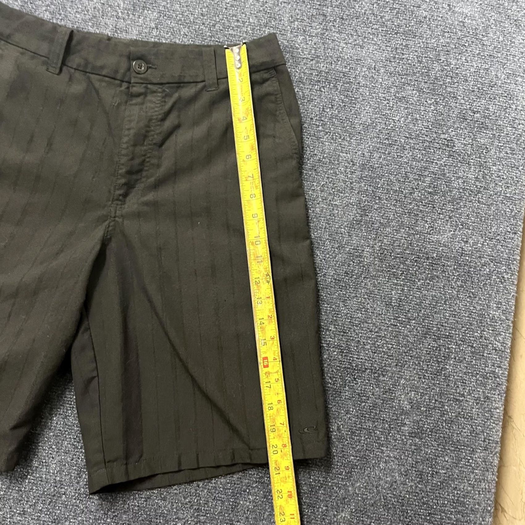 O'Neill O'Neill Shorts Mens 33 Brown Striped Chino Flat Front Casual Skate Surf Summer Mens Size US 33 - 5 Thumbnail
