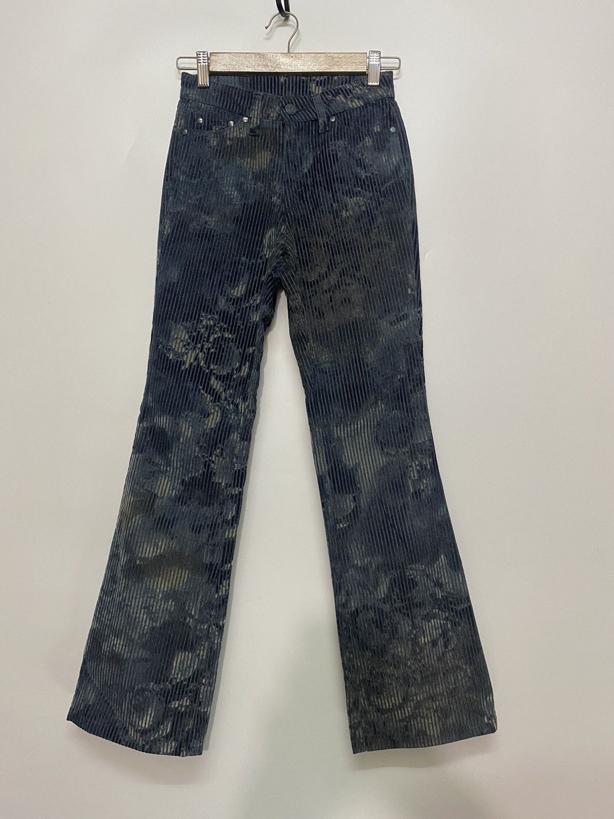 Designer × Vintage Vintage ANNE ELISABETH Jeans Corduroy Bootcut Pants Size 24" / US 00 / IT 34 - 1 Thumbnail