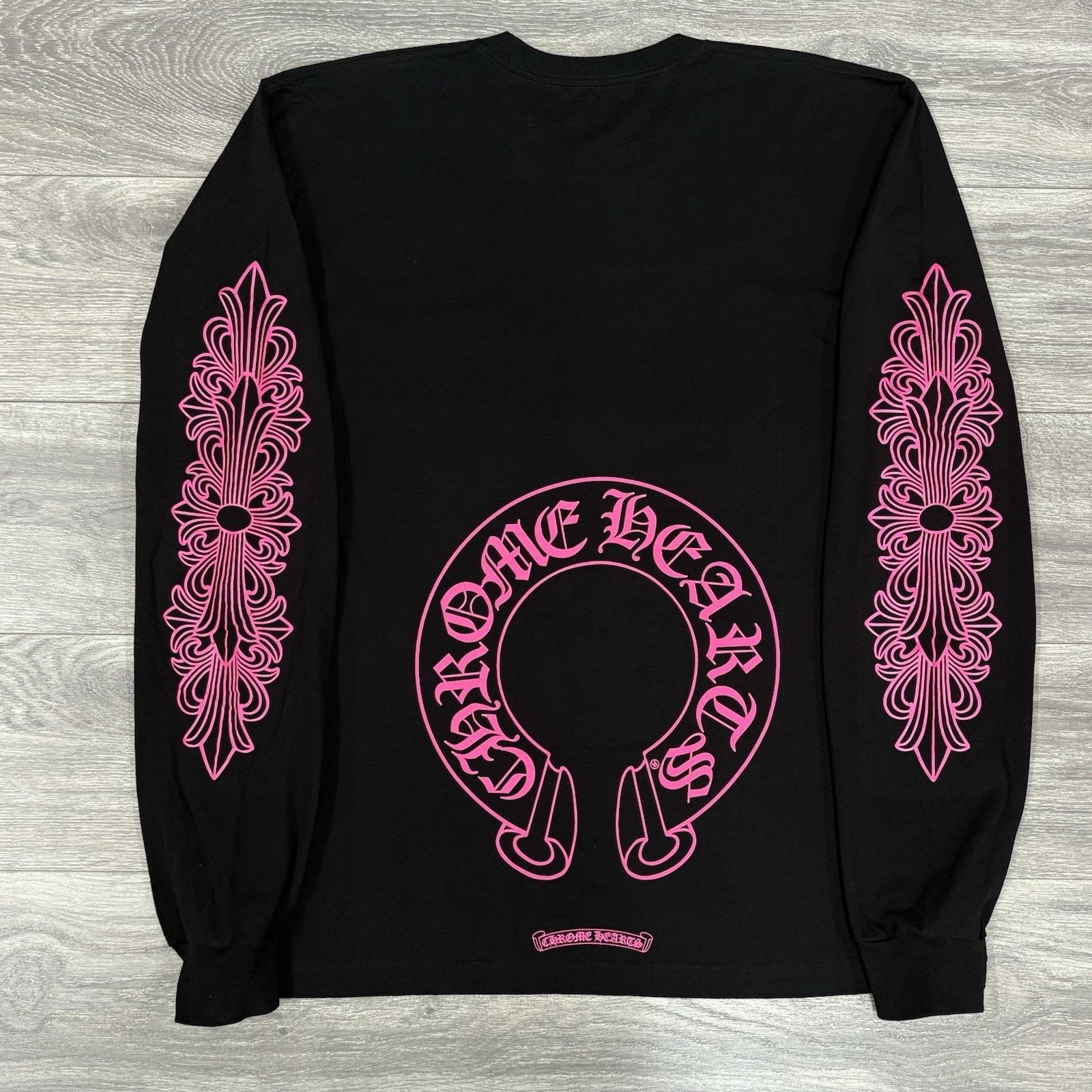 Chrome Hearts Floral Horseshoe Long Sleeve T-Shirt NEW!