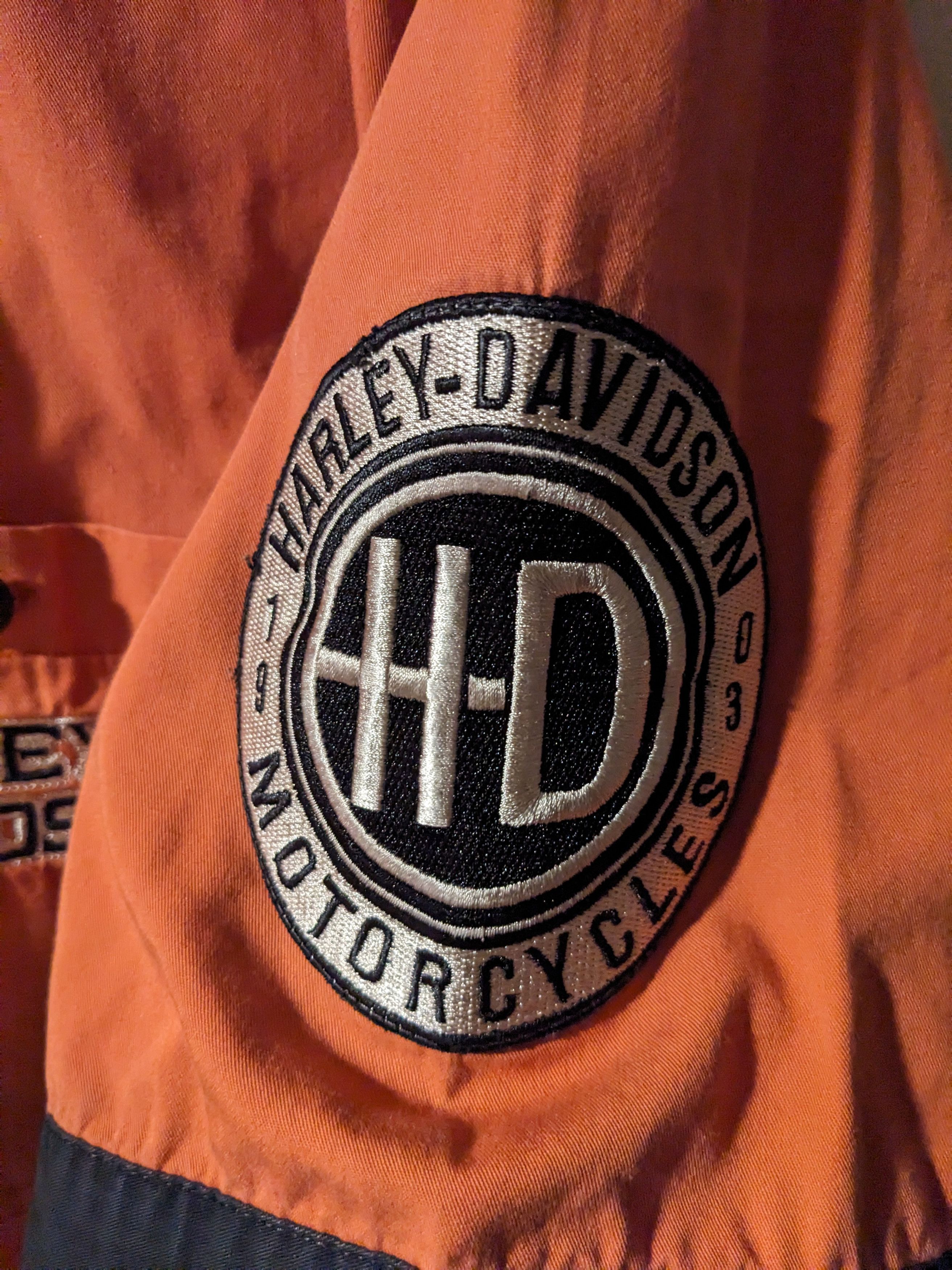 Harley Davidson × Vintage Vintage Y2K Harley Davidson Motorcycle Large Bowling Shirt Size US L / EU 52-54 / 3 - 5 Thumbnail