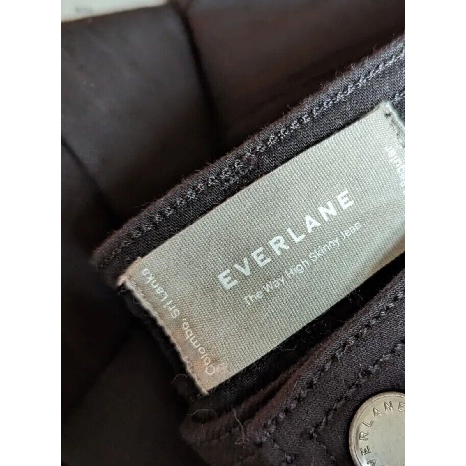 Everlane Everlane Skinny Jean Women 27 Black The Way High Regular NEW Size 27" / US 4 / IT 40 - 3 Thumbnail