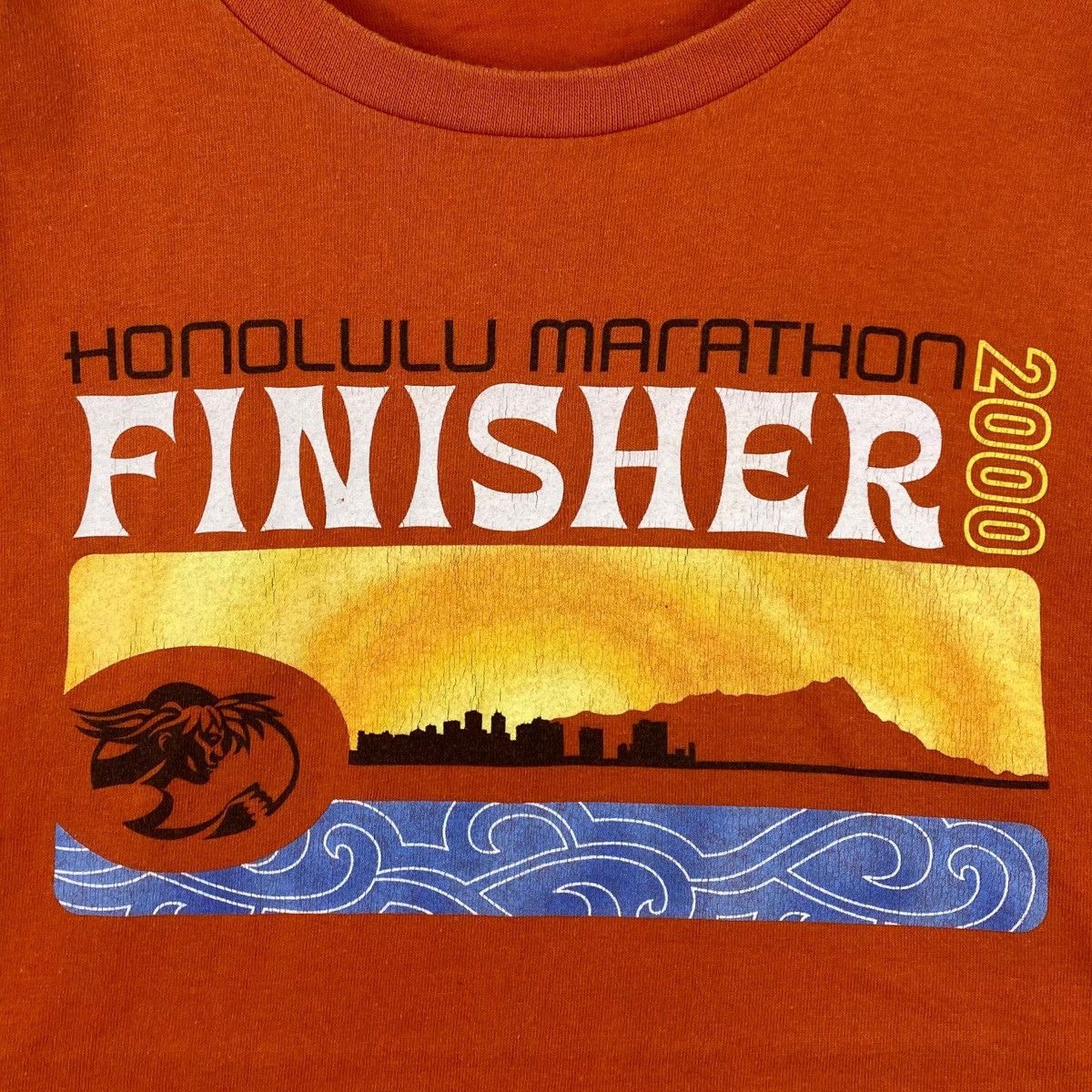 Nike Vintage NIKE HONOLULU MARATHON Y2K Finisher Tee Shirt Size US M / EU 48-50 / 2 - 3 Thumbnail