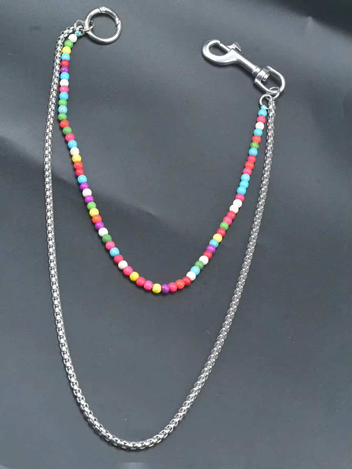 Jewelry double layer truquoise round beads Pants Chain Size ONE SIZE - 1 Thumbnail