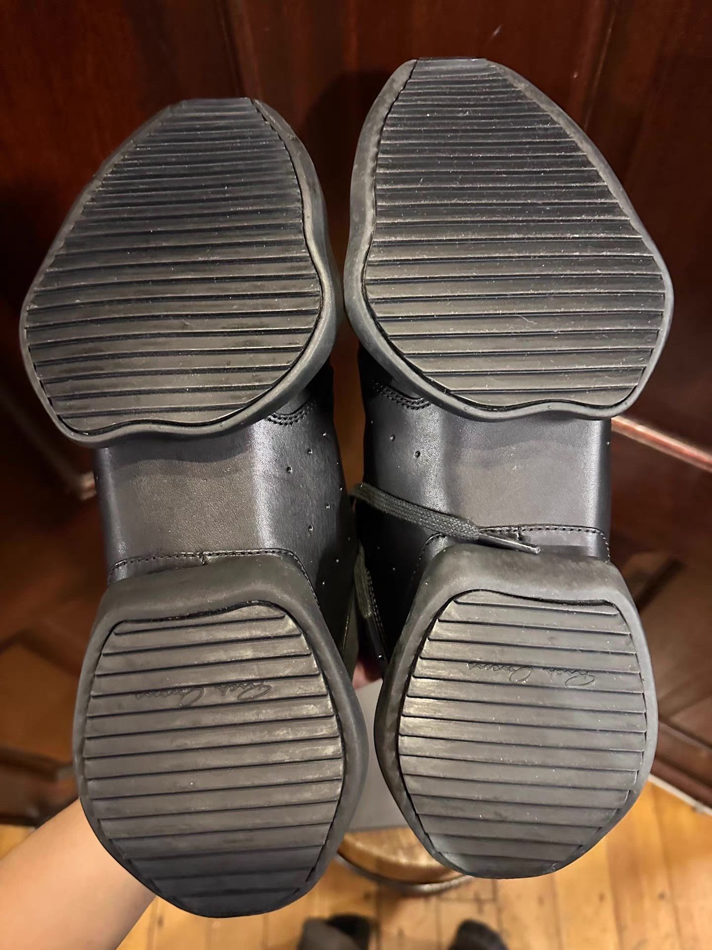 Rick Owens Rick Owens Leather Runner Low‑Cut Sneakers. Ｑ25 Size US 7.5 / EU 40-41 - 5 Thumbnail