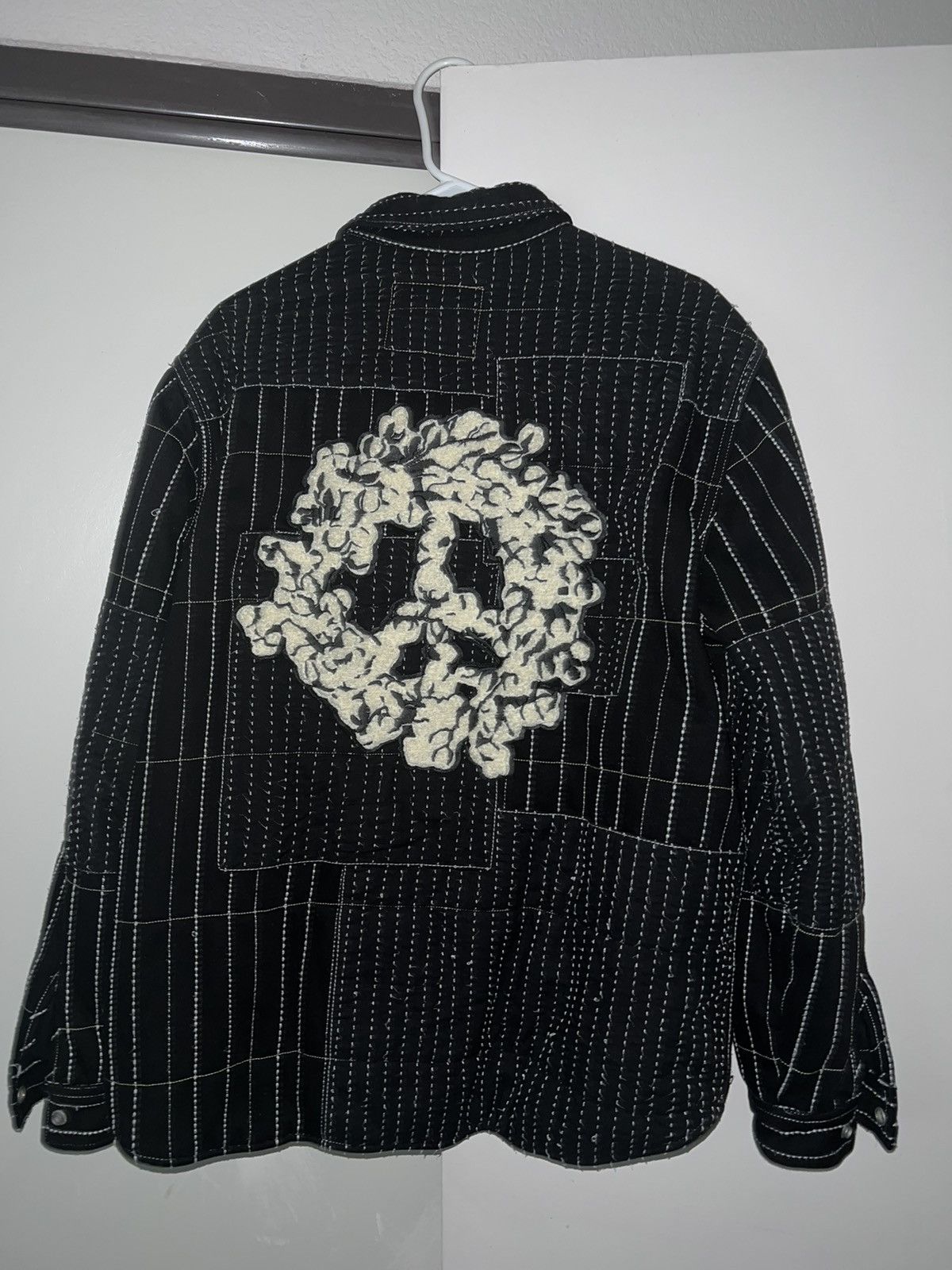 DENIM TEARS × Levi's Denim Tears x Levis Patchwork Peace Padded Flannel Size US M / EU 48-50 / 2 - 2 Thumbnail