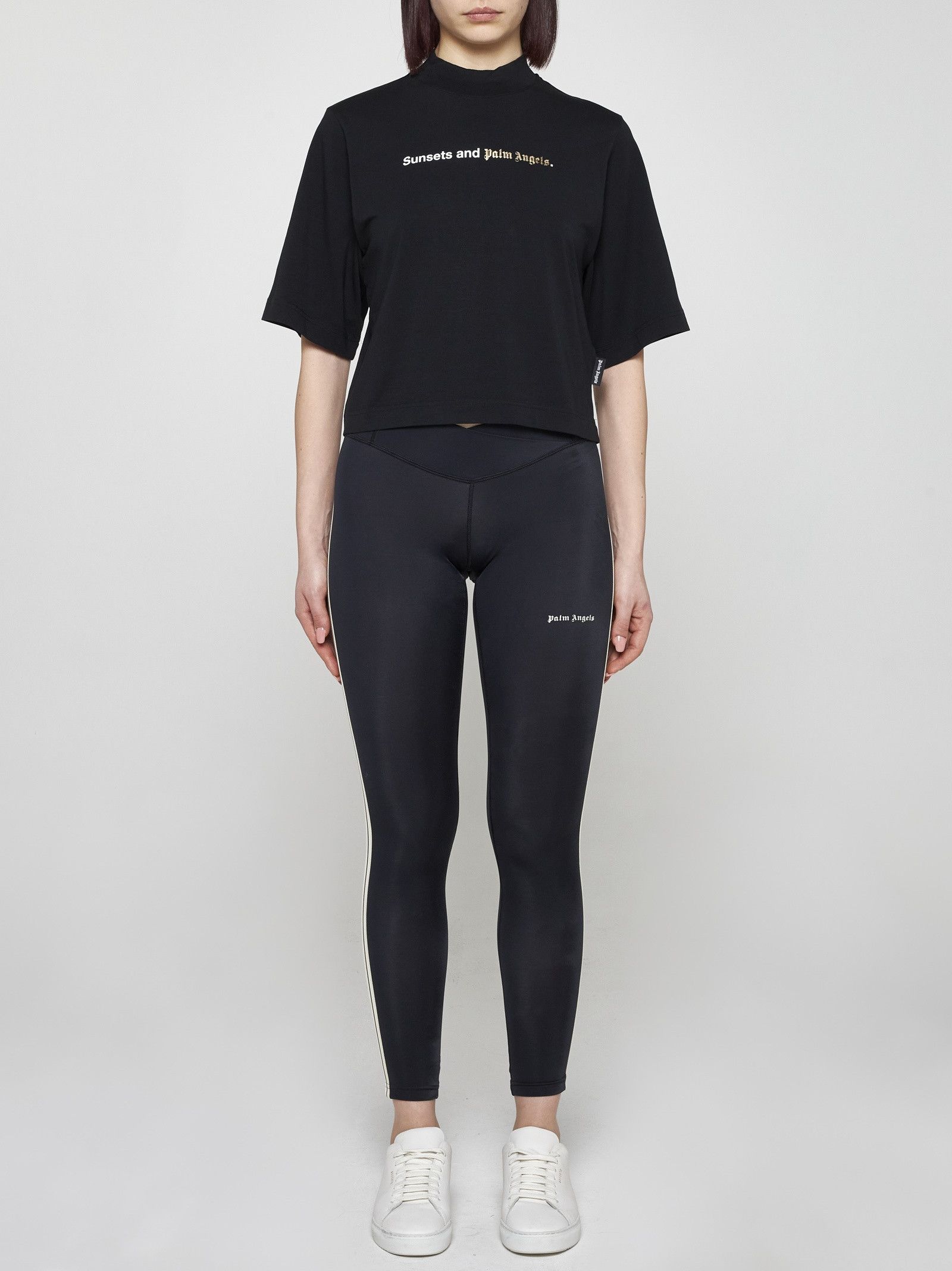 Palm Angels o1mle0425 Sunsets T-Shirt in Black Size S / US 4 / IT 40 - 2 Thumbnail